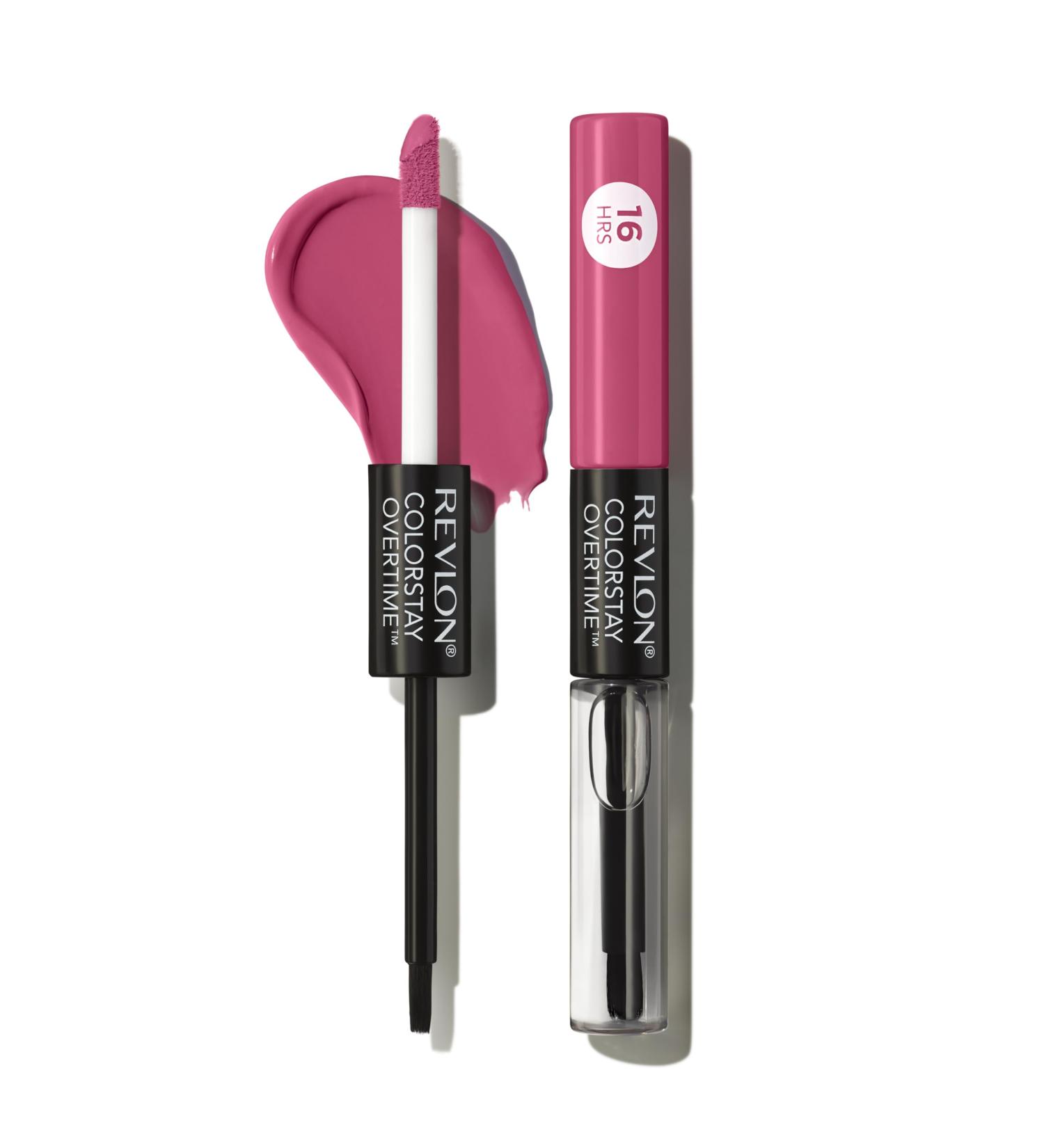 Revlon Colorstay Overtime Rouge l vres liquide double extr mit avec brillant l vres transparent avec vitamine E en prune/baie prune vivace 260 Prune vivace 1 unit (Lot de 1) - Buy Online on GoSupps.com