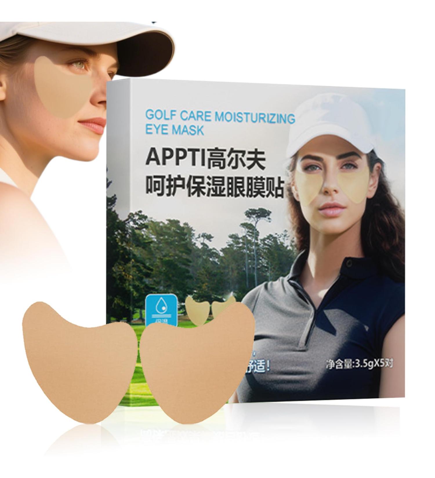 Flkiglm UV protection golf eye patch moisturizing skin care hydrogel golf eye mask for outdoor sports sun care for women mens skin in outdoor sports travel leisure women men - Buy Online on GoSupps.com
