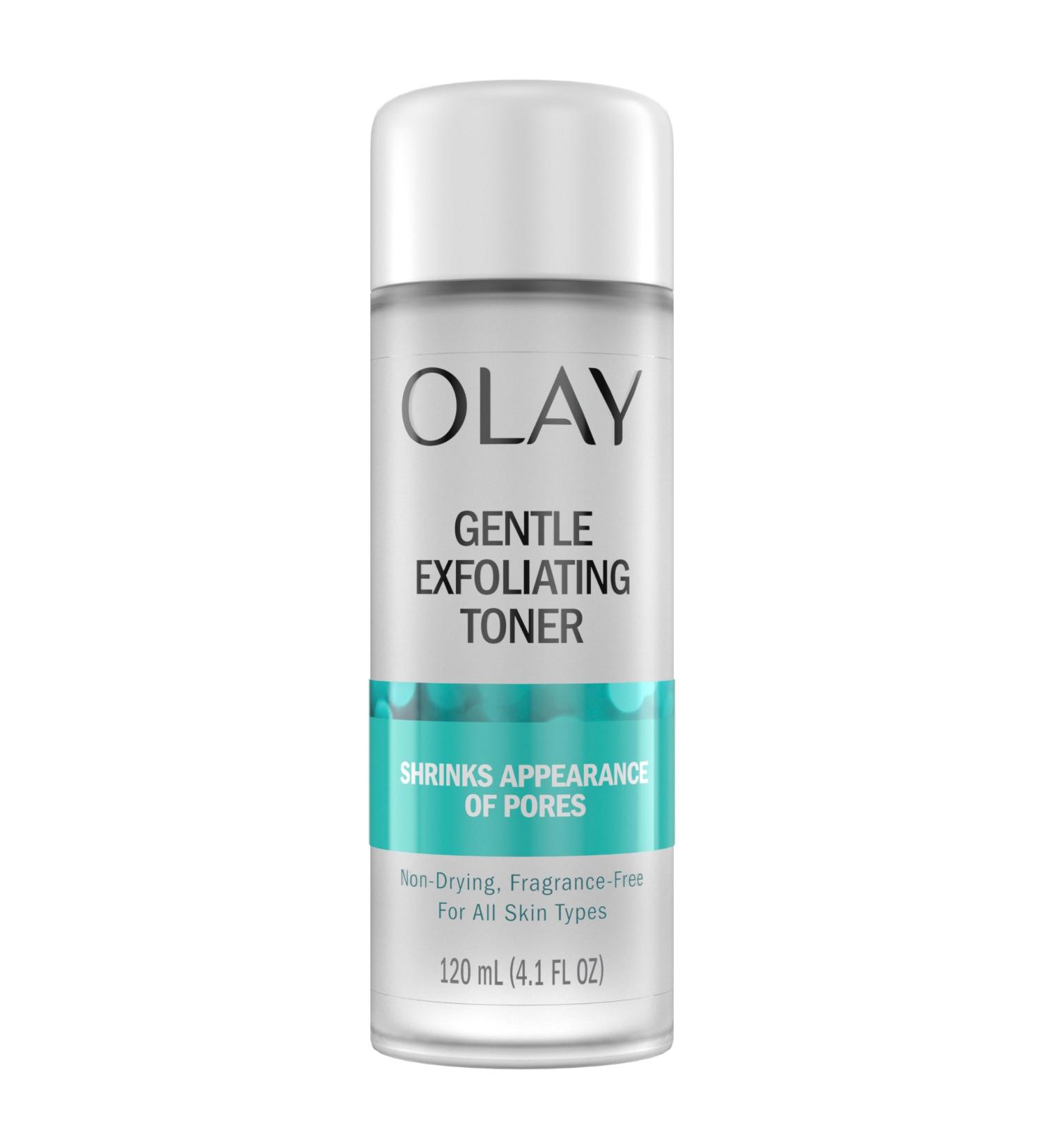 Olay Gentle Exfoliating Toner - Fragrance Free Pore Treatment Face Cleanser (4.1 fl oz) for Unclogging & Reducing Pore Appearance - International Shipping Available - Buy Online on GoSupps.com