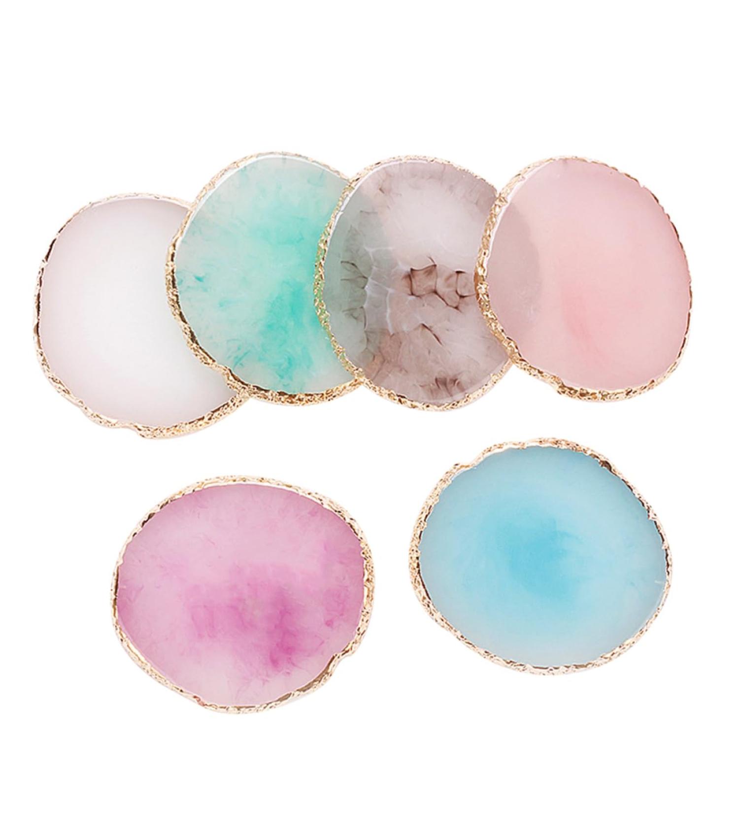  Beaupretty Beaupretty Set of 6 Resin Nail Art Mixing Palettes for Manicures and Gel - Buy Online on GoSupps.com