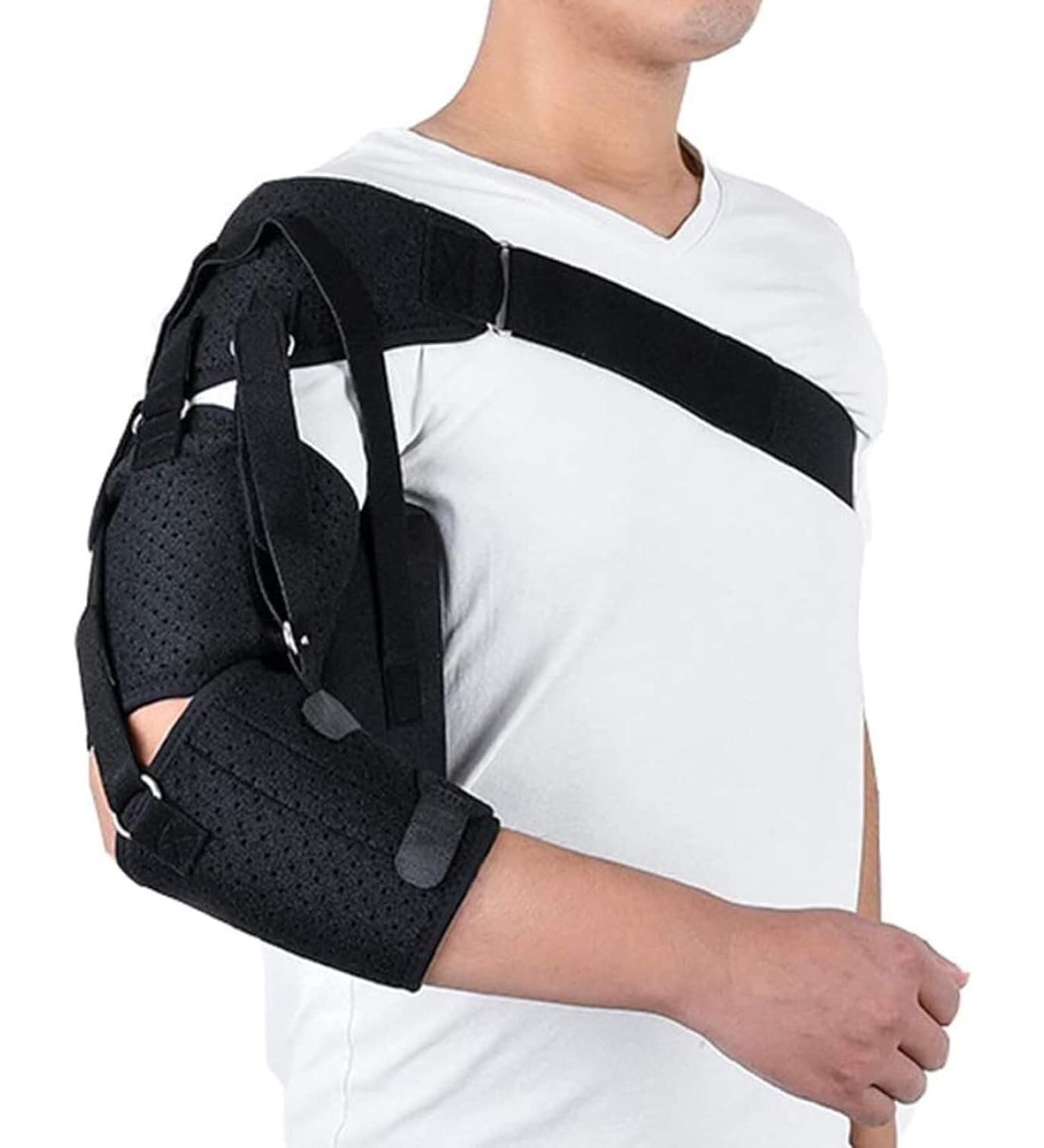 Shoulder Stability Brace | Universal Arm Sling for Stroke Rehabilitation & Shoulder Support - Strengthen Color - Buy Online on GoSupps.com