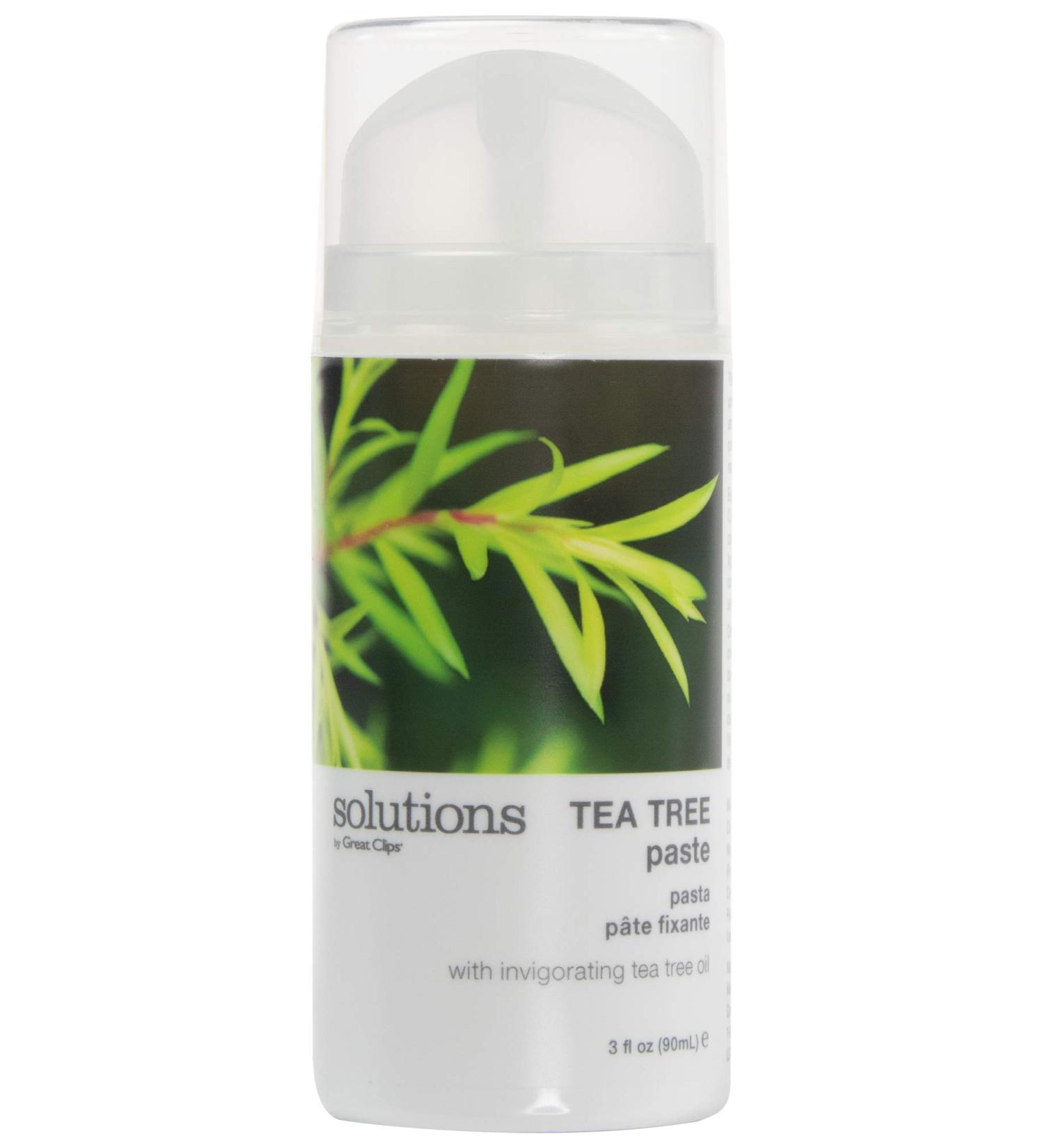 GREAT CLIPS Tea Tree Paste 3.4oz - Easy Pump Peppermint Scent | Mold & Style Hair - International Shipping Available - Buy Online on GoSupps.com