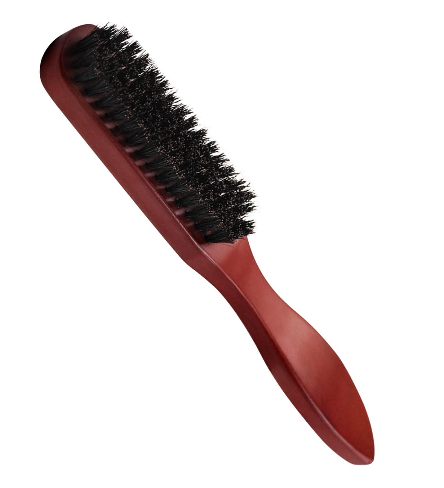 Sularpek Wild Boar Brush - Wooden Handle Hairbrush for Men | Sleek Bun & Toupe Brush for Long Thick Curly Wavy Dry or Damaged Hair & Beard Styling - Buy Online on GoSupps.com