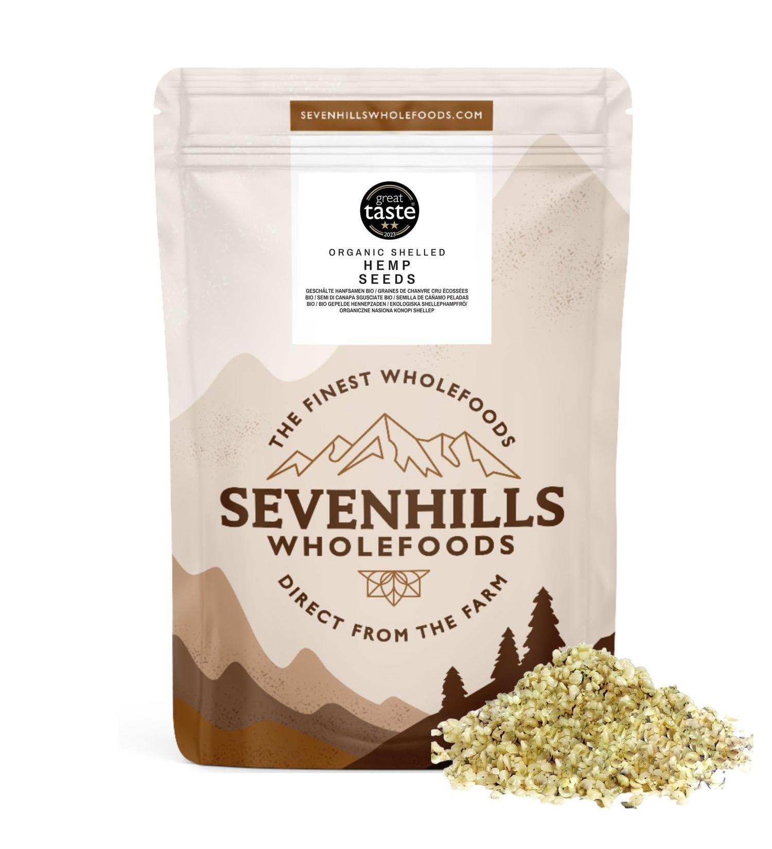 Sevenhills Wholefoods Organic Shelled Hemp Seeds 1.8kg - Buy Online on GoSupps.com