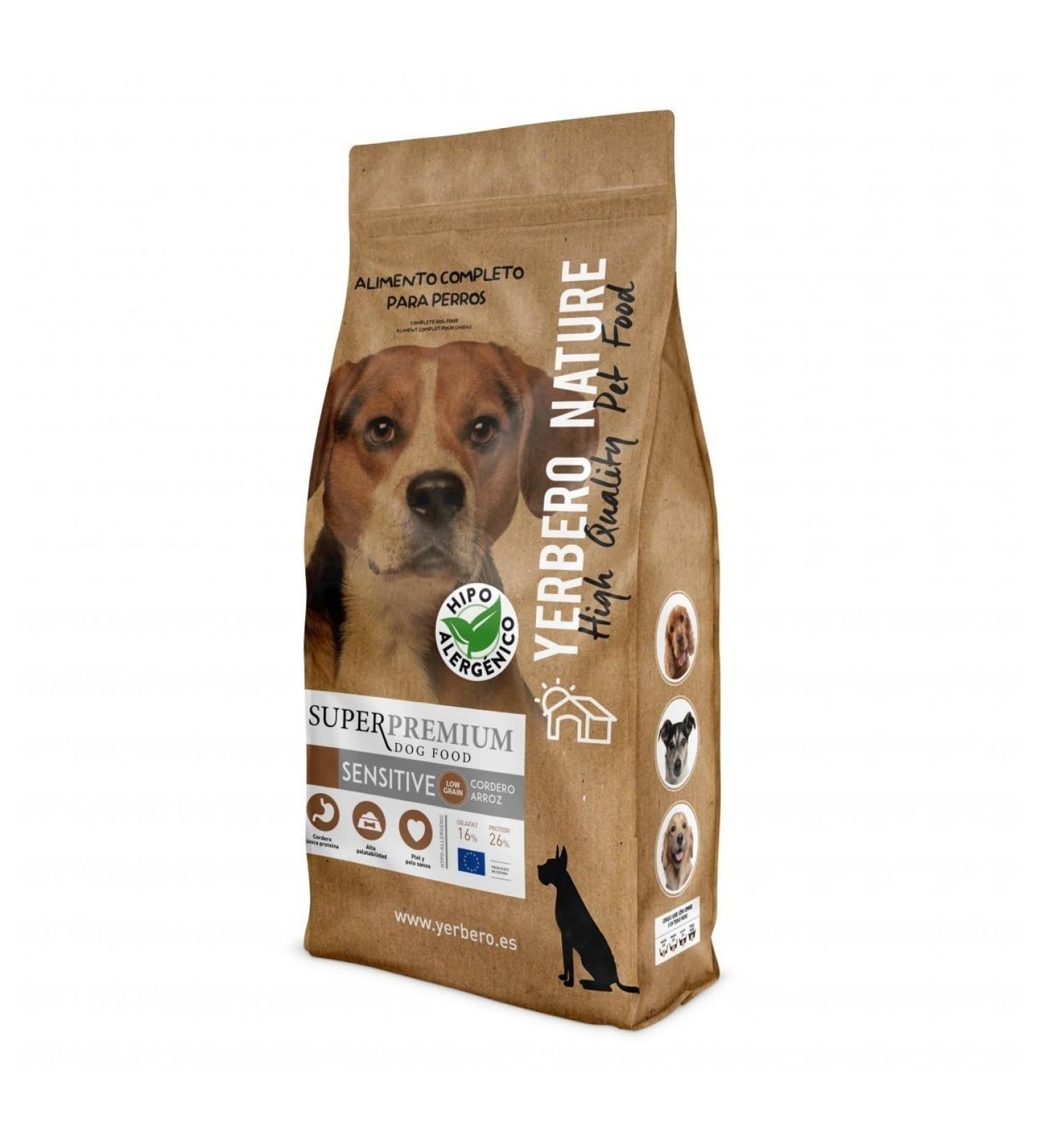 YERBERO Nature Sensitive New Formula Low Grain Hypoallergenic Food for Dogs 10 kg - Buy Online on GoSupps.com