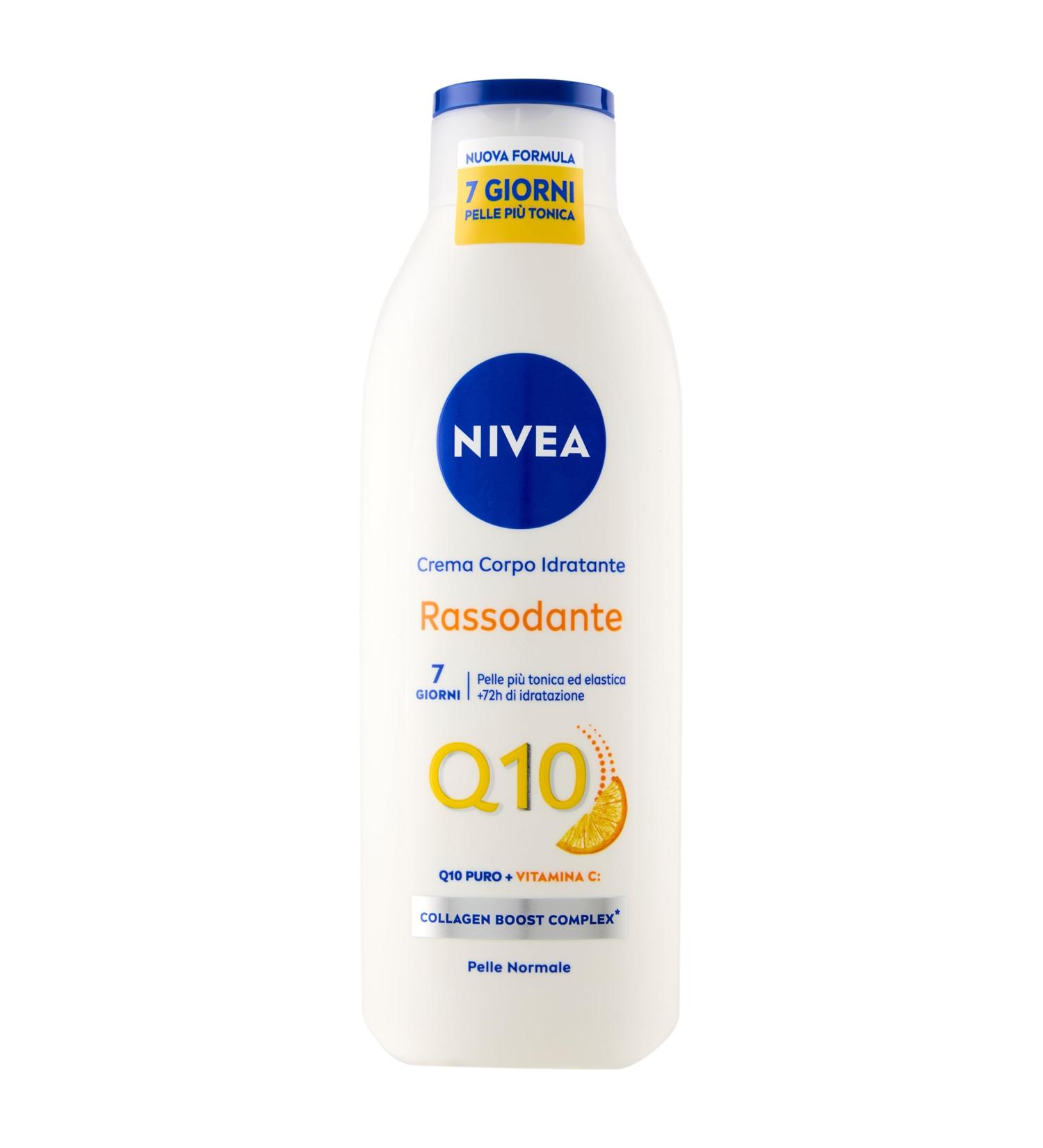 NIVEA NIVEA Q10 Firming Moisturizing Body Cream 250ml Body Firming Cream with Coenzyme Q10 Pure and Vitamin C 72h Moisturizing Body Cream for Normal Skin for More Toned Skin and