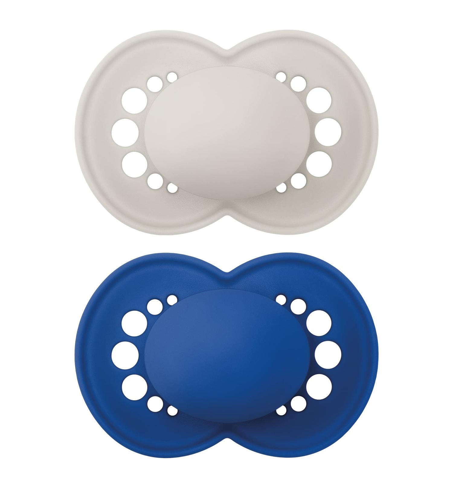 MAM Original Matte Baby Pacifier - Nipple Shape for Healthy Oral Development | Sterilizer Case | Unisex 16+ Months | 2 Count - Buy Online on GoSupps.com