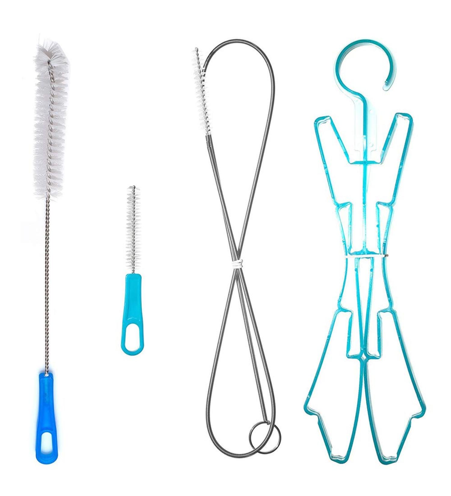 CSDSTORE 4-in-1 Cleaning Kit for Drinking Bubbles & Water Bladder Bags - Essential Brushes for Optimal Cleanliness - Buy Online on GoSupps.com
