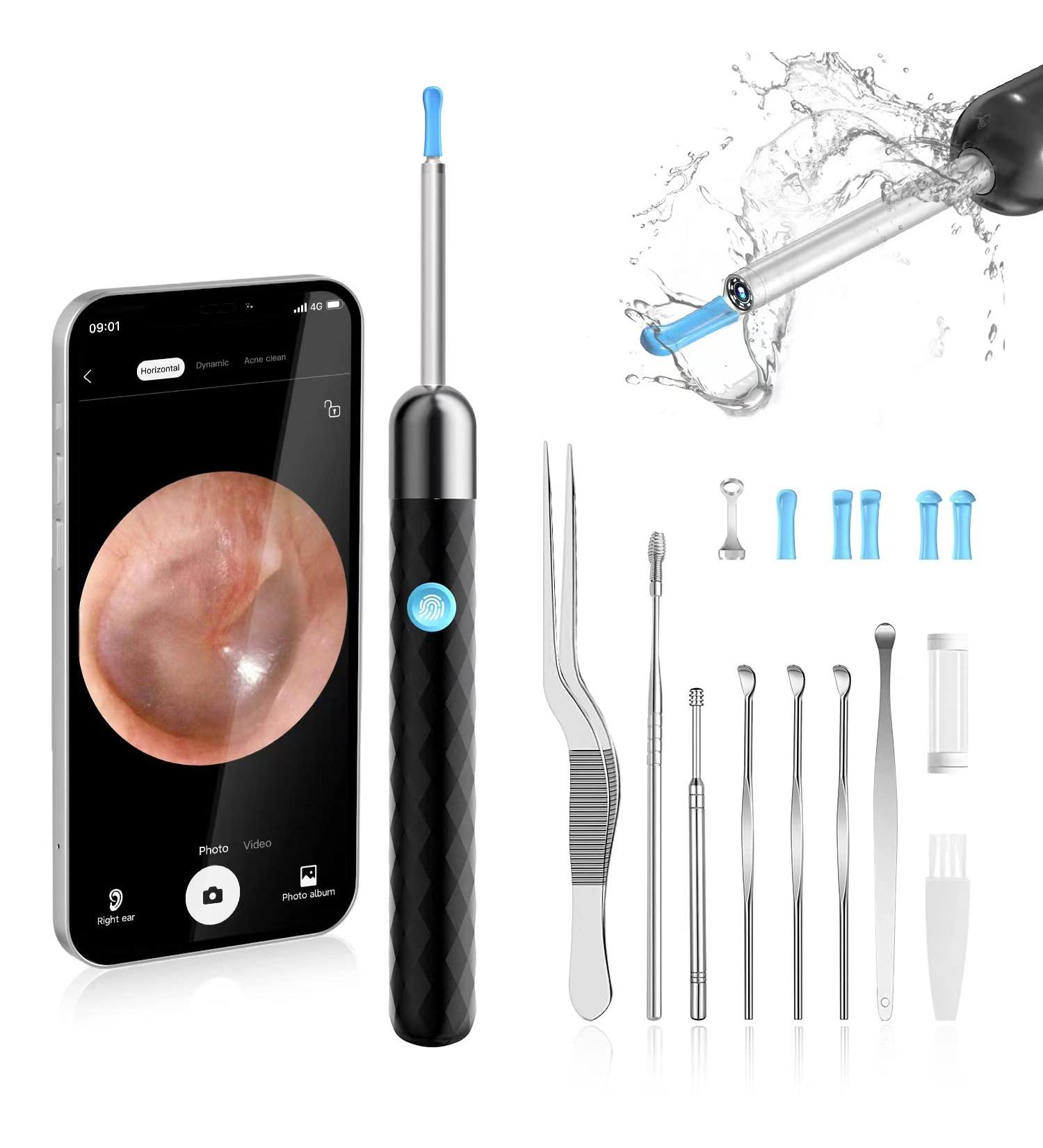 Wireless 1080P HD Ear Wax Removal Camera Kit for Kids, Adults, and Pets - Otoscope Remover with Light for iPhone/iPad/Android - Buy Online on GoSupps.com