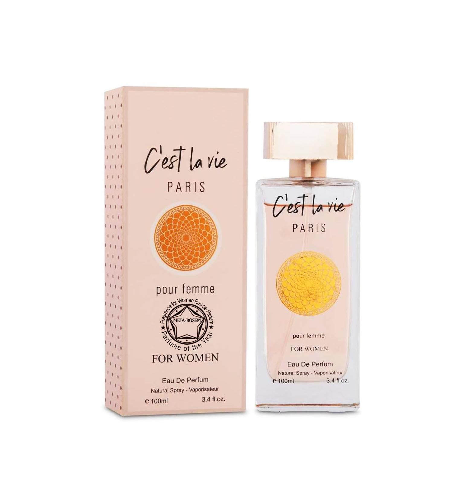META-BOSEM C'est La Vie Sweet Floral Perfume for Women Aquatic Fresh Scent Fragrance Collection Eau de Parfum Spray - Great Holiday Gift 3.4 Fl Oz/100Ml