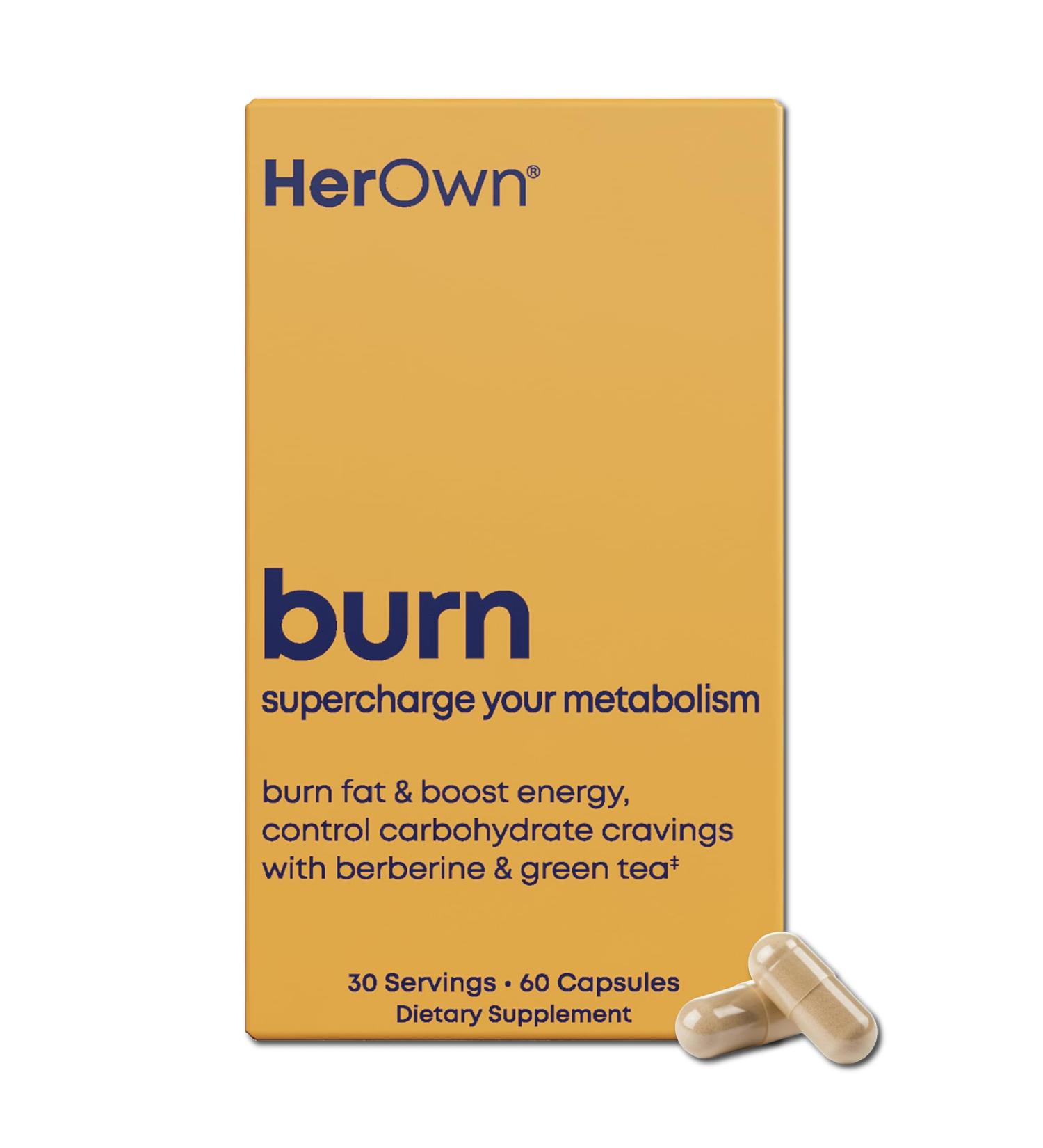 her own Boost Helps Boost Energy Supports Metabolism Proprietary Thermogenic Blend Green Tea Leaf Extract Gluten and Soy Free Vegan 60 Capsules 30 Servings Small Multi - Buy Online on GoSupps.com