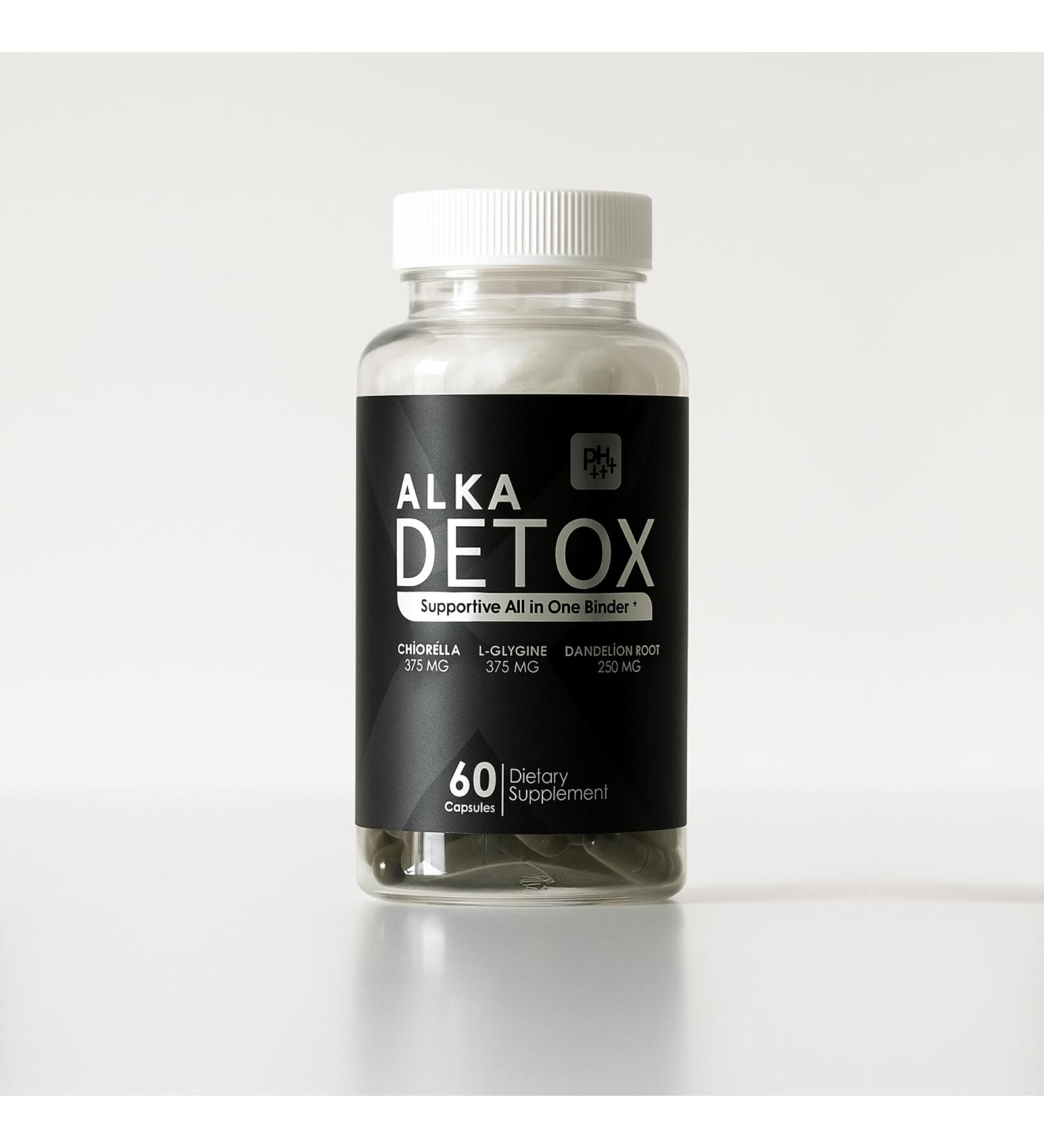 AlkaDetox Binder Tablet with Fiber chlorella/Chlorophyll, Liver & Gut Detox Cleanse, Colon and Toxin Flush. glycine and Dandelion Root and salud, Pure no fillers. 60 Capsules. - Buy Online on GoSupps.com
