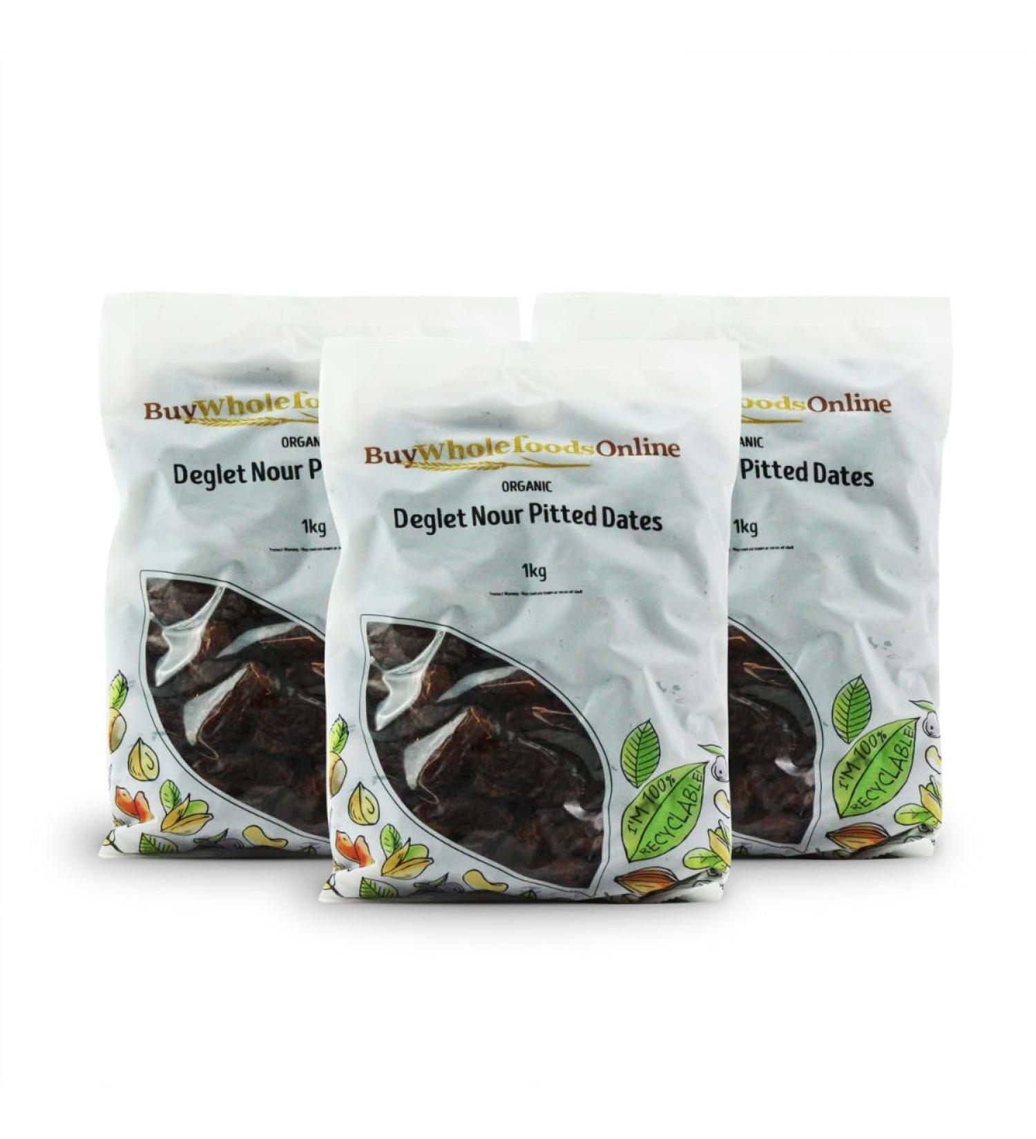 Organic Dates Pitted Deglet Nour 3kg (BWFO)