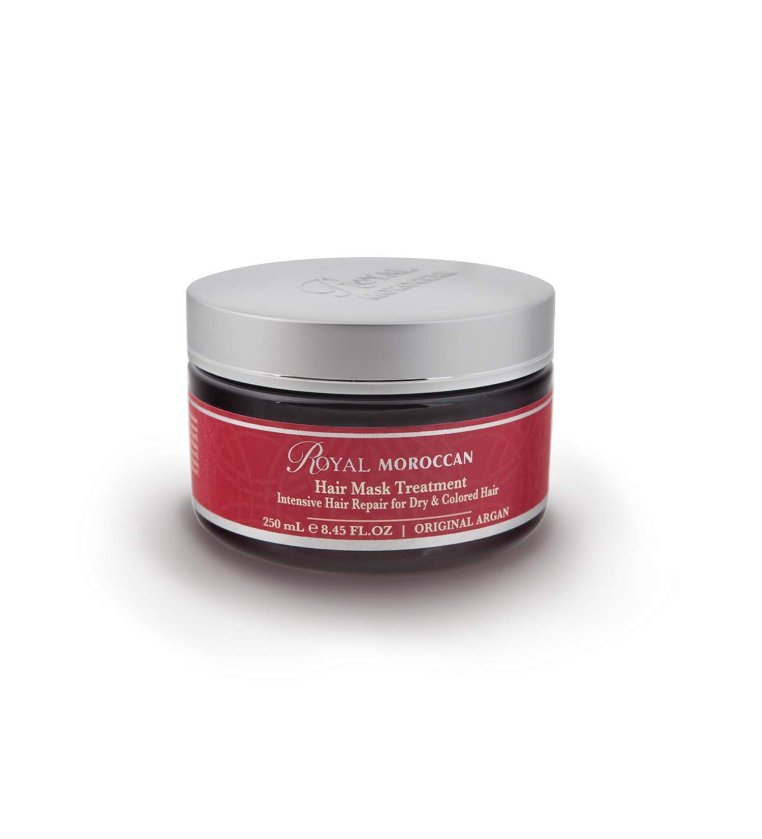 Royal Moroccan Formula Hair Mask Treatment for Dry & Colored Hair - Hydrating 250ml with Moroccan Argan Oil - Ideal for Color Treated & Frizzy Hair - Buy Online on GoSupps.com