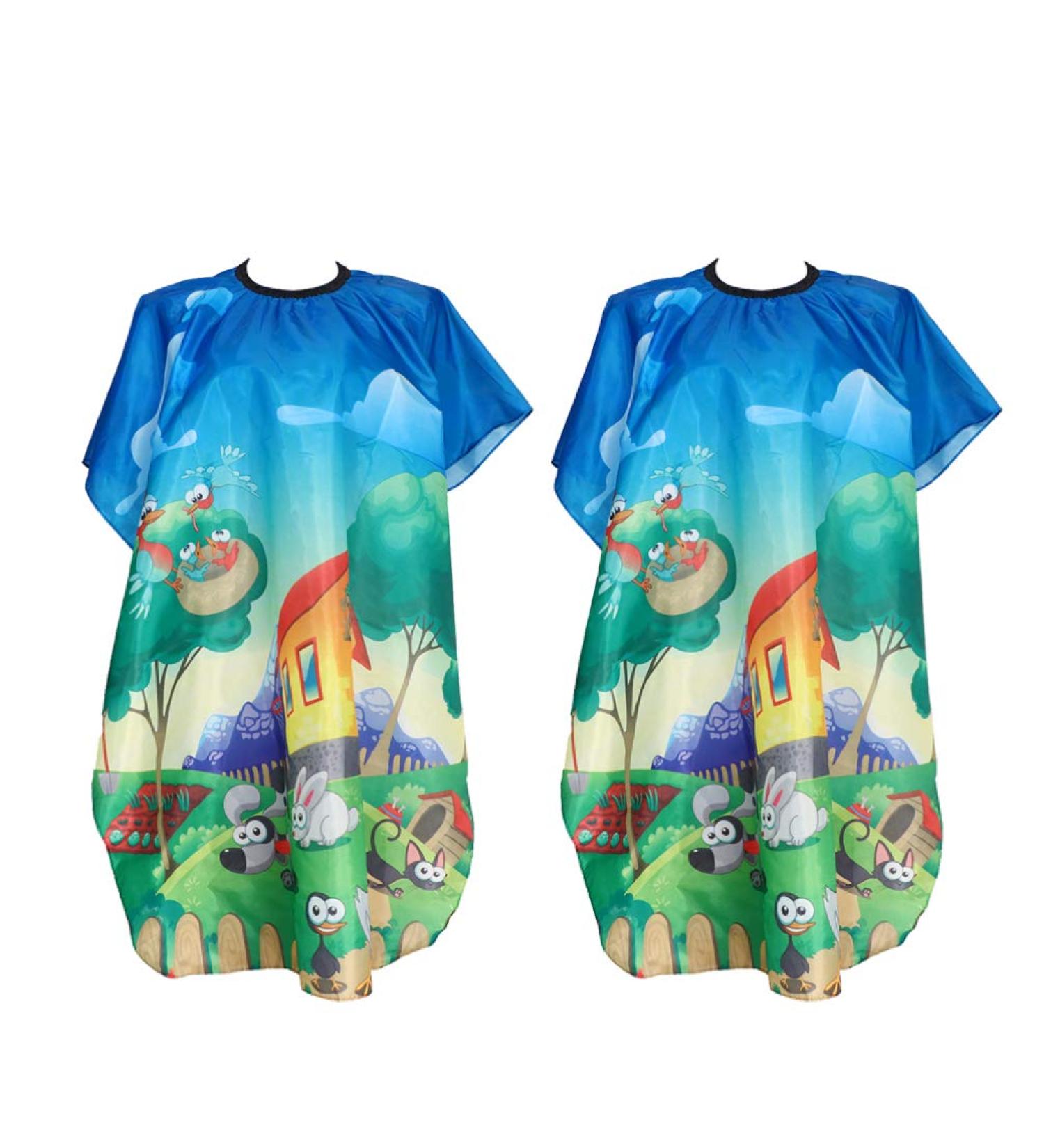 Healifty Hair Dye Shampoo 2pcs Children Kids Cutting Capes Professional Salon Shop for Barber Waterproof Home Haircut Hair - Buy Online on GoSupps.com