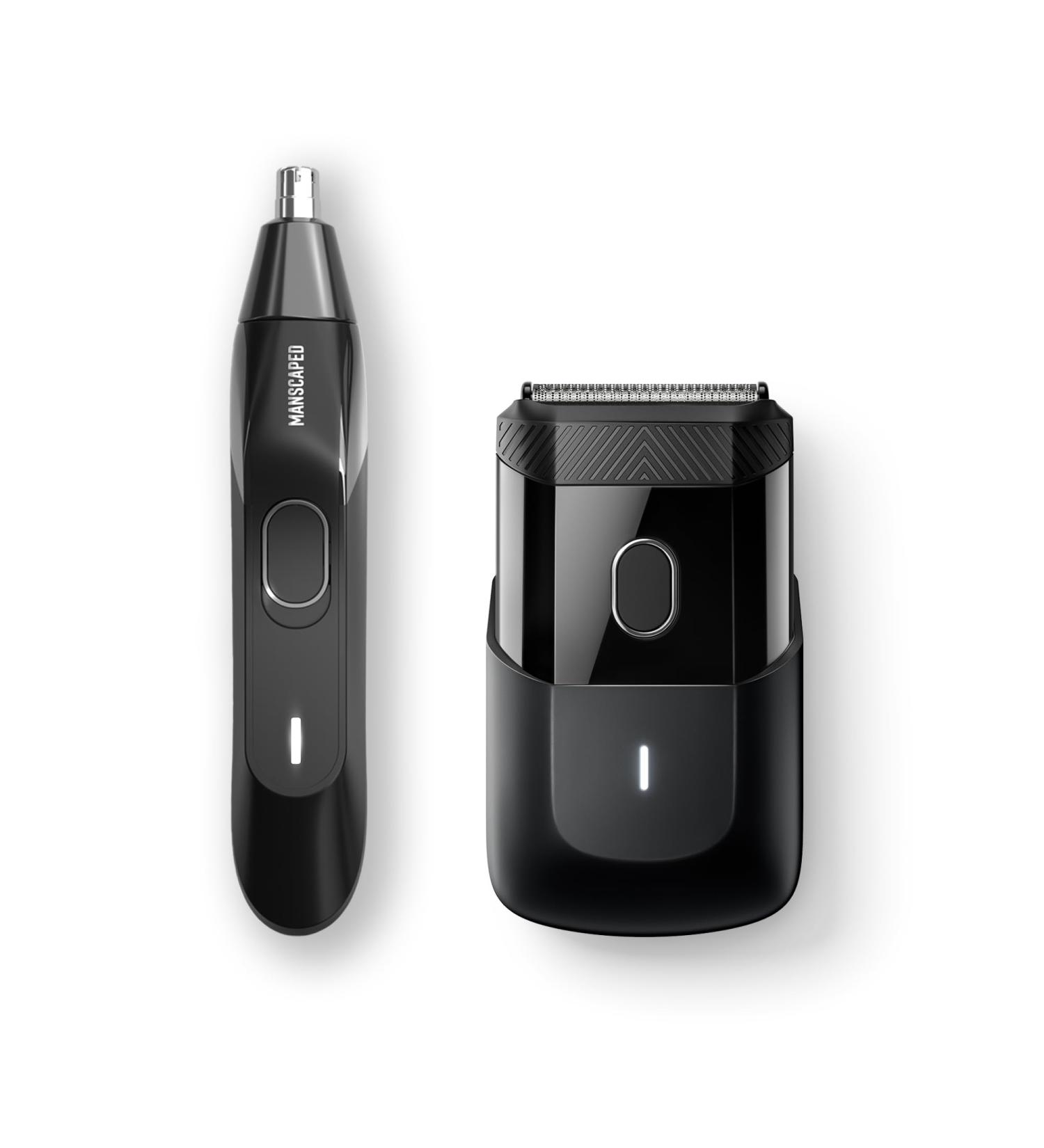 MANSCAPED The Handyman Travel Duo includes The Weed Whacker 2.0 Nose & Ear Hair Trimmer and Portable Men s Compact Facial Hair Shaver with Long-Hair Leveler & Foil Blades - Buy Online on GoSupps.com
