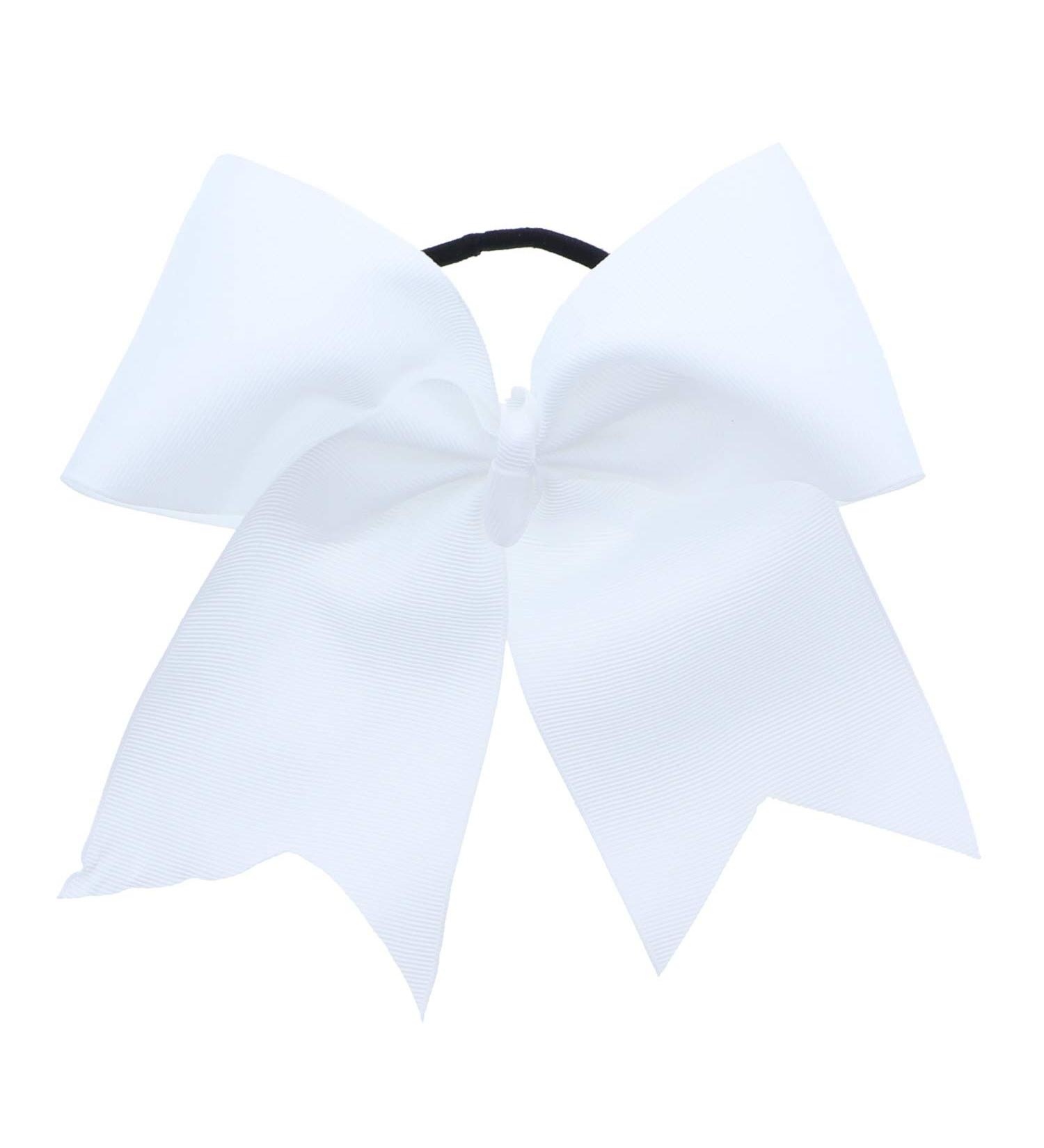 White Jumbo Bow Pony with Tails - Statement Hair Accessory for a Stylish Look - Buy Online on GoSupps.com