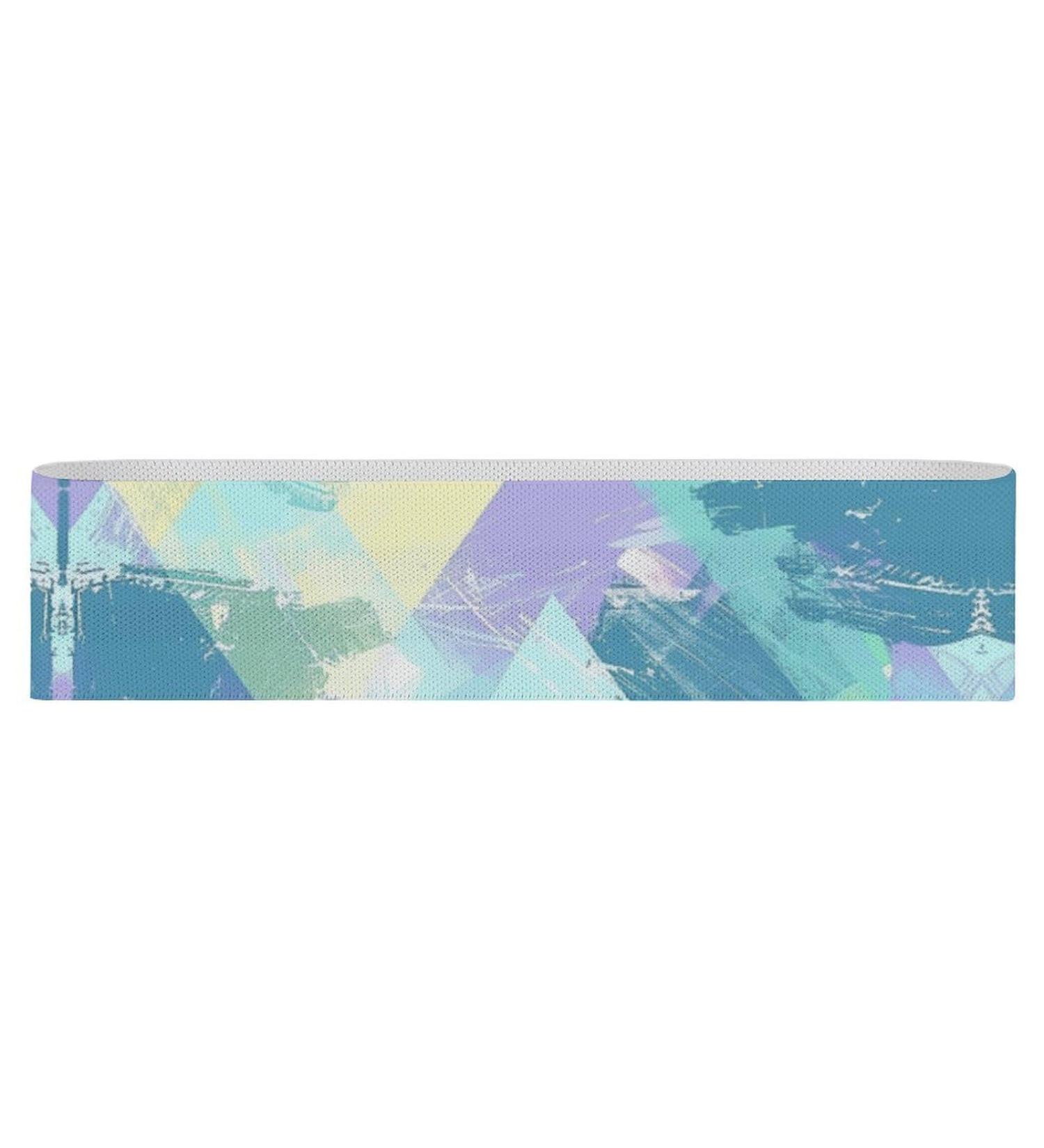Buy Turquoise & Mint Printed Resistance Bands - Fabric Exercise & Leg Bands for Ultimate Fitness - Buy Online on GoSupps.com