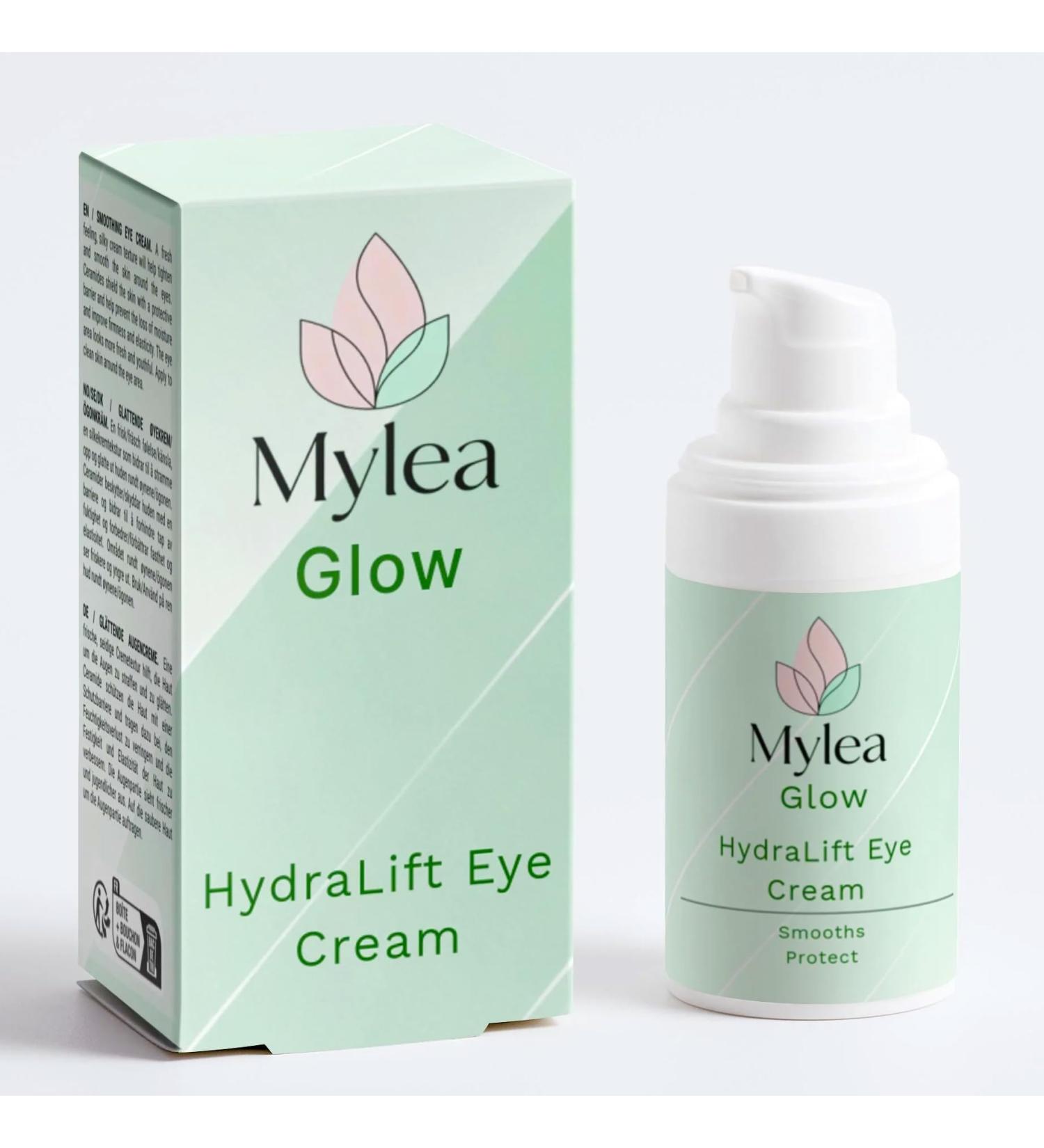  Mylea HydraLift Eye Cream Moisturizing and Firming Eye Cream with Hyaluronic Acid Aloe Vera Jojoba Oil Shea Butter Escine Creamy Texture - Buy Online on GoSupps.com