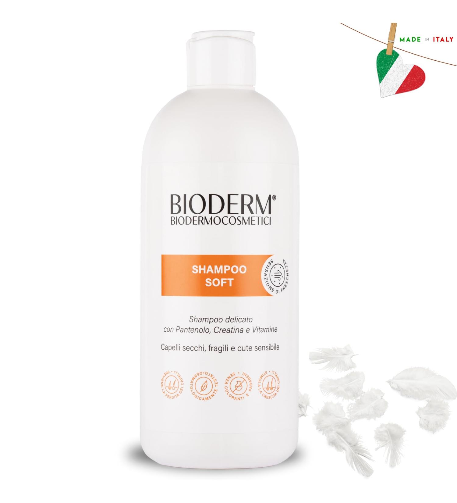 Bioderm Shampoo Soft - Sensitive Scalp Shampoo | Anti-Dandruff and Seborrheic Dermatitis Treatment | Frequent Use Moisturizing Shampoo | Paraben Free | 500ml - Buy Online on GoSupps.com