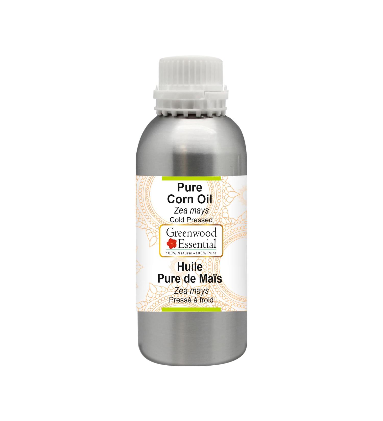 Greenwood Essential Pure Corn Oil (Zea mays) Cold Pressed 1250ml (42 oz) - Buy Online on GoSupps.com
