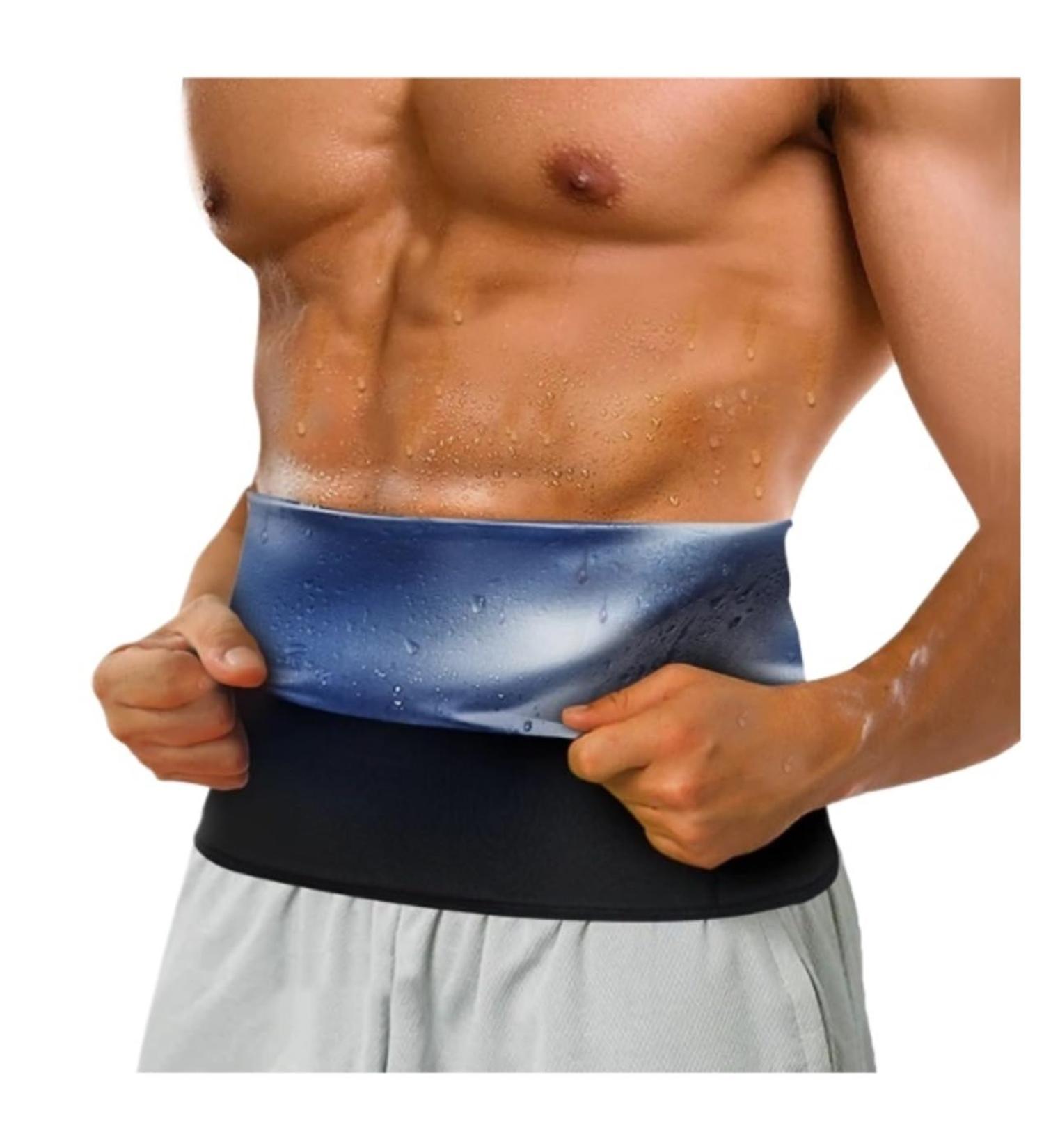 Back Support Back Brace Lumbar Support Waist Trainer Thermo Sweat Belt Girdle Corset Tummy Body Shaper Abdomen Fat Burning Back Support Belt(Blue Large) Large Blue - Buy Online on GoSupps.com