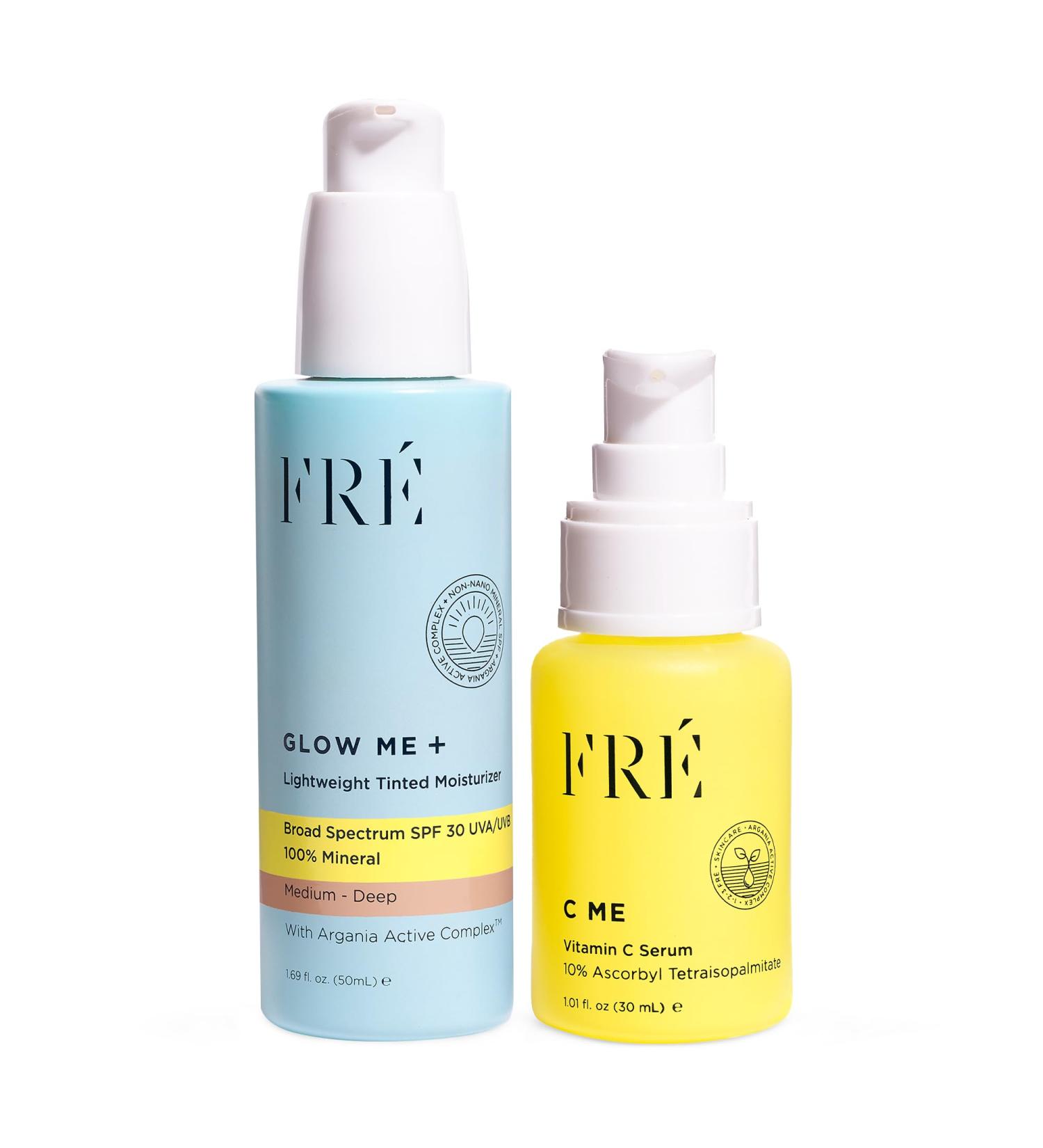 FRE Vitamin C Serum & Mineral Sunscreen SPF 30 C ME & GLOW ME - Buy Online on GoSupps.com