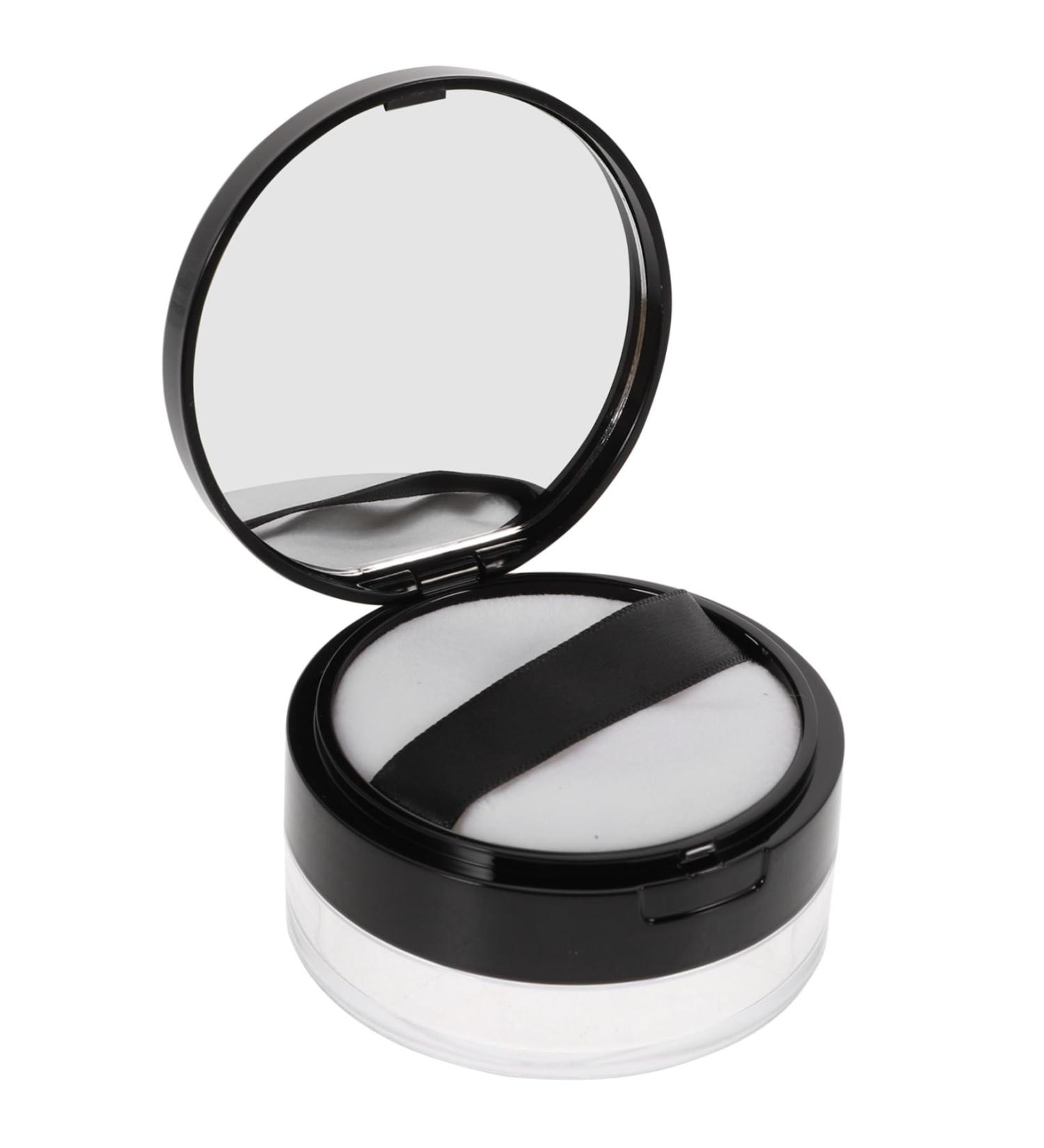 Didiseaon 2pcs Powder Puff Case Loose Powder Compact Powder Makeup Jar With Puff Blusher Velvet Reusable Black 1 g (Pack of 1) Blackx2pcs - Buy Online on GoSupps.com