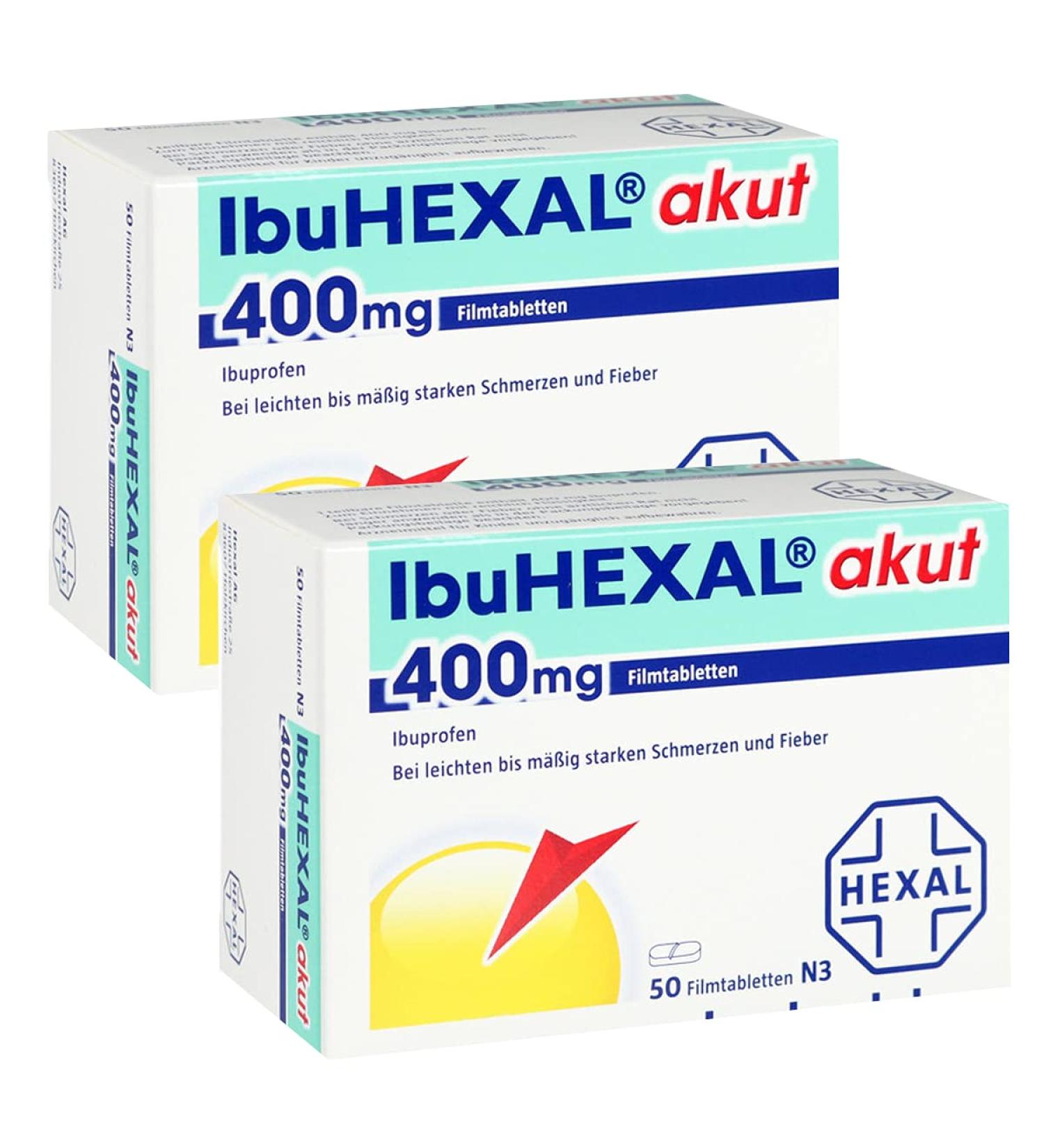 Ibuhexal Akut 400mg film-coated tablets including a hand cream from vitenda (100)