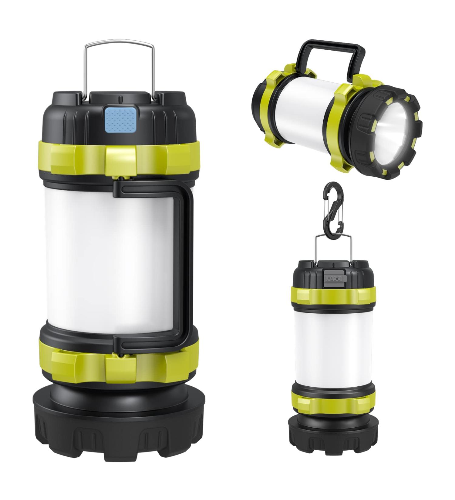 Alpswolf Camping Lantern Rechargeable with Power Bank - 6 Modes, IPX4 Waterproof, USB Charging - Green - Buy Online on GoSupps.com