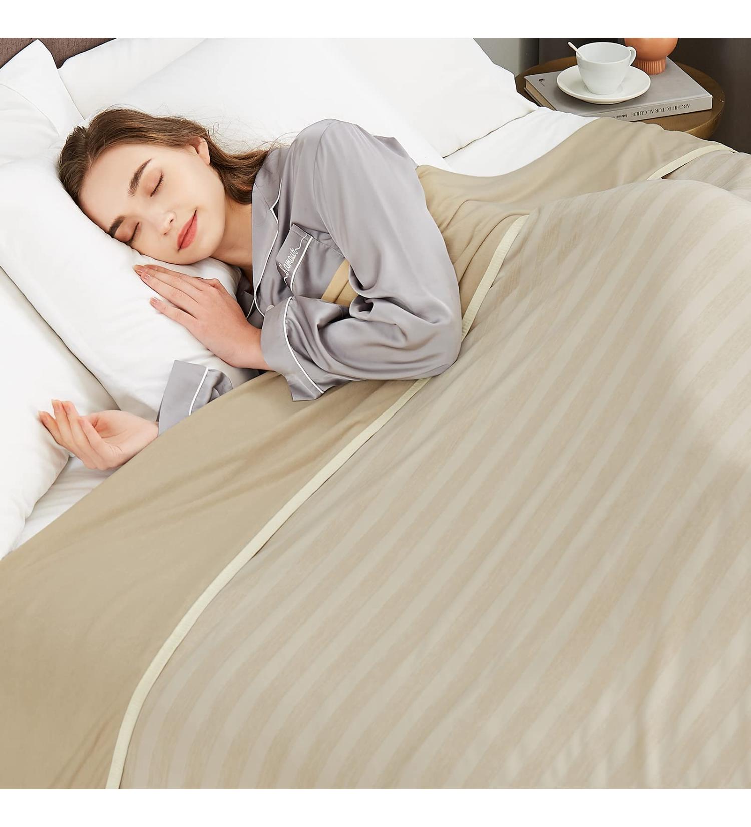 Guohaoi Cooling Blanket (90 x 90 Queen Size) | Oeko-Tex Certified | Breathable & Hypoallergenic | All-Season Comfort | Beige - Buy Online on GoSupps.com