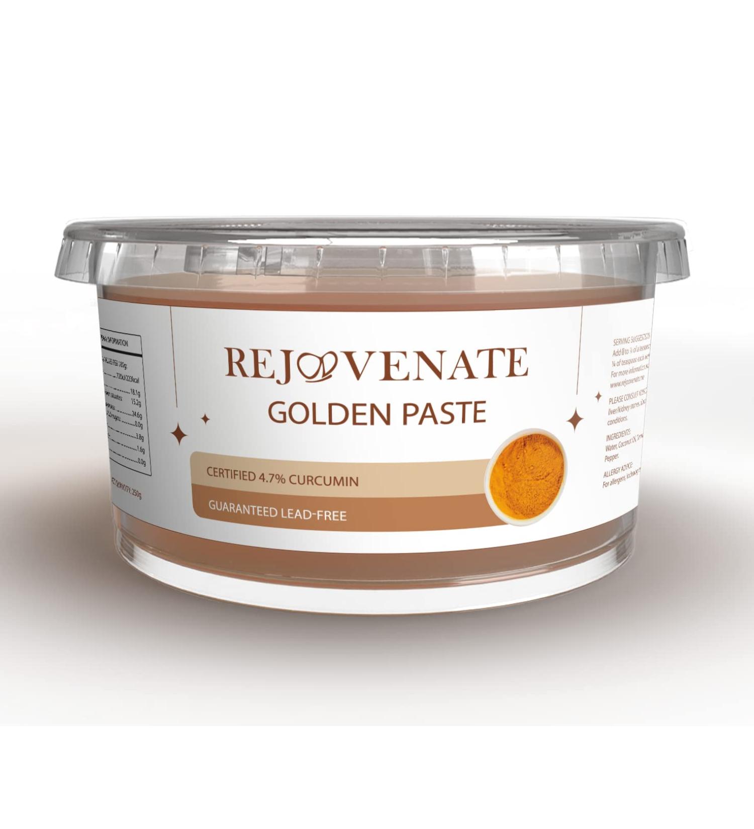 Golden Paste - High Strength Natural Anti-inflammatory with Black Pepper and Virgin Coconut Oil | Certified 4.70% Curcumin - Buy Online on GoSupps.com
