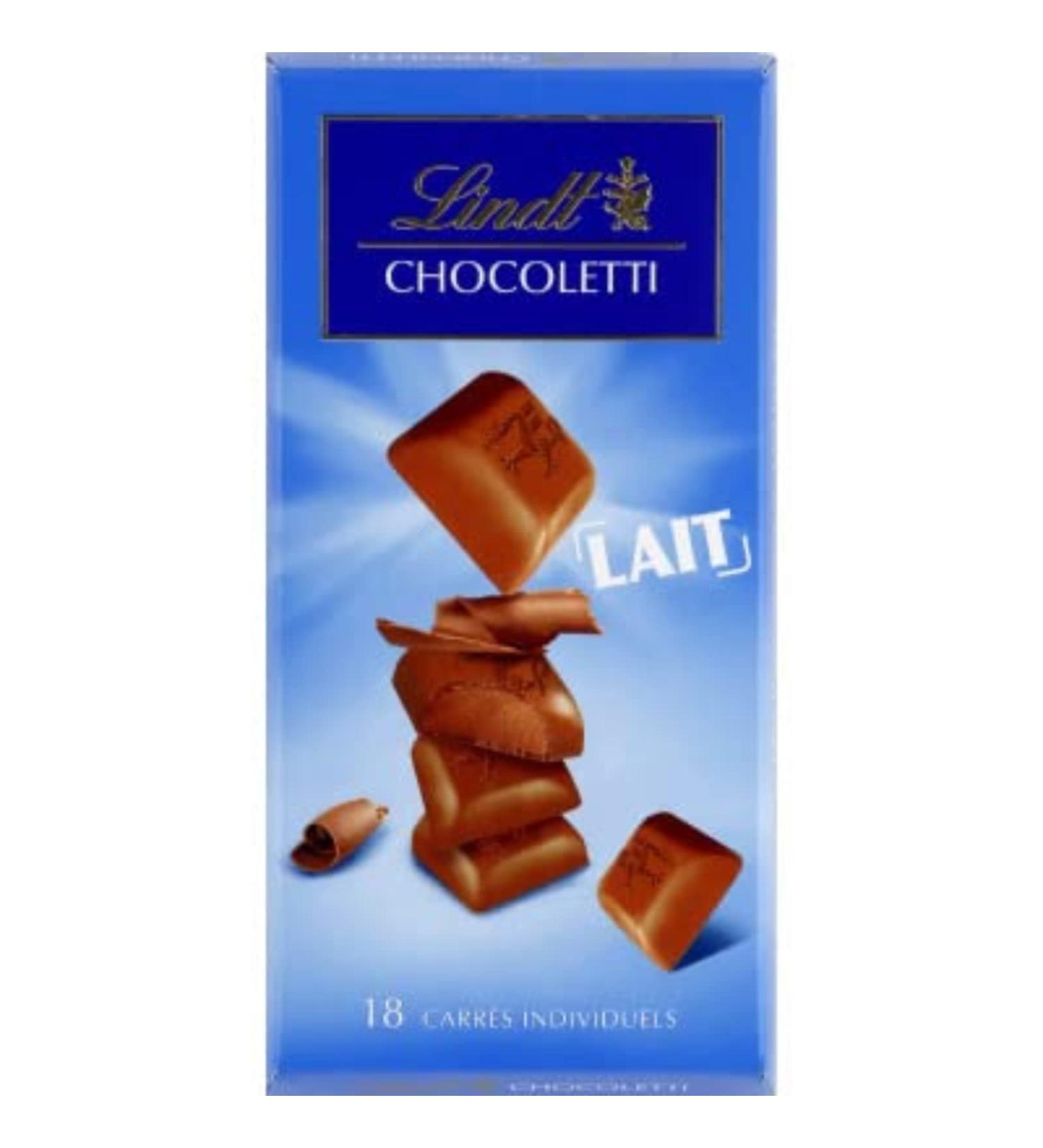 Lindt Chocoletti Milk Chocolate Bar with Hazelnut Praline - 100g bar