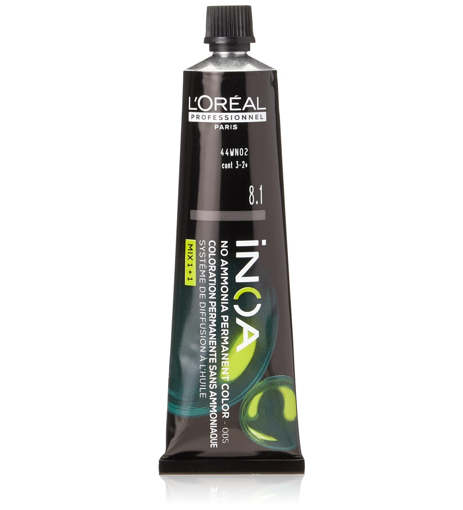 Loreal INOA 8.1 60GRM V511 8.1 Light Ash Blonde - Buy Online on GoSupps.com
