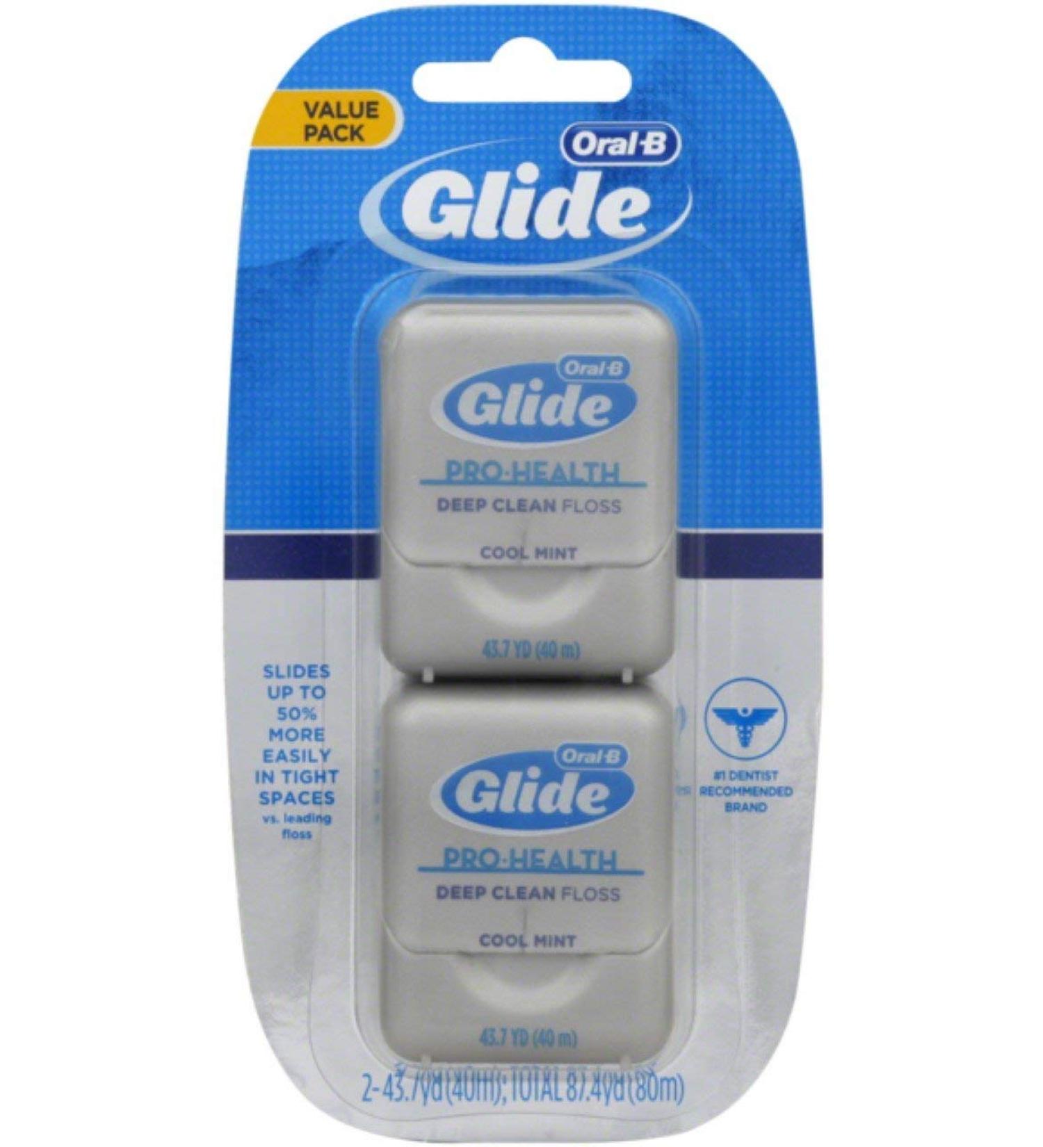 Oral-B Glide Floss, Deep Clean, Cool Mint, Value Pack