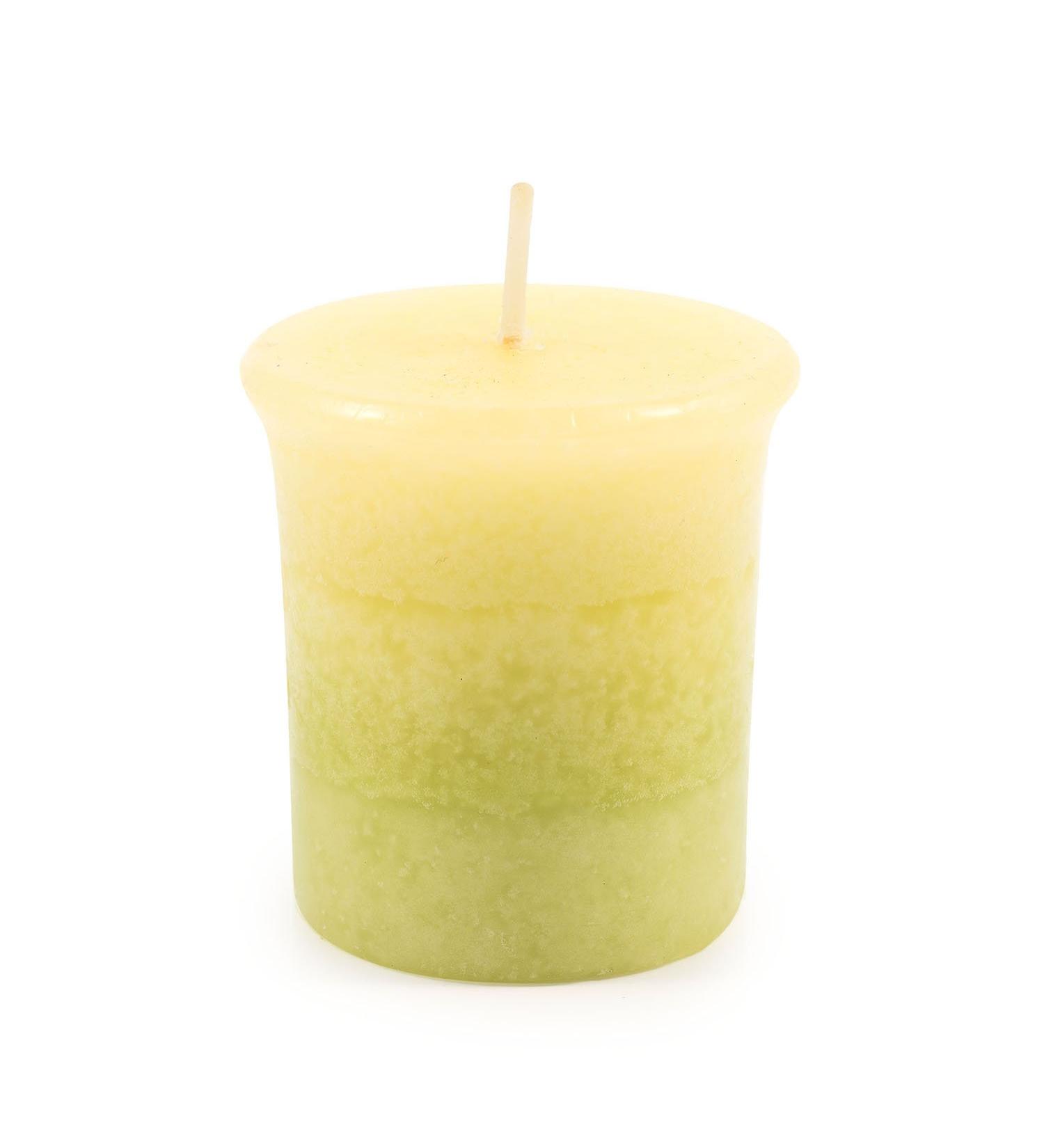 Pajoma fragrance votive candle 55 g lemongras |Marble votive candle burning time approx. 17 hours - height 5 cm 4 cm |Premium quality lemongrass 1