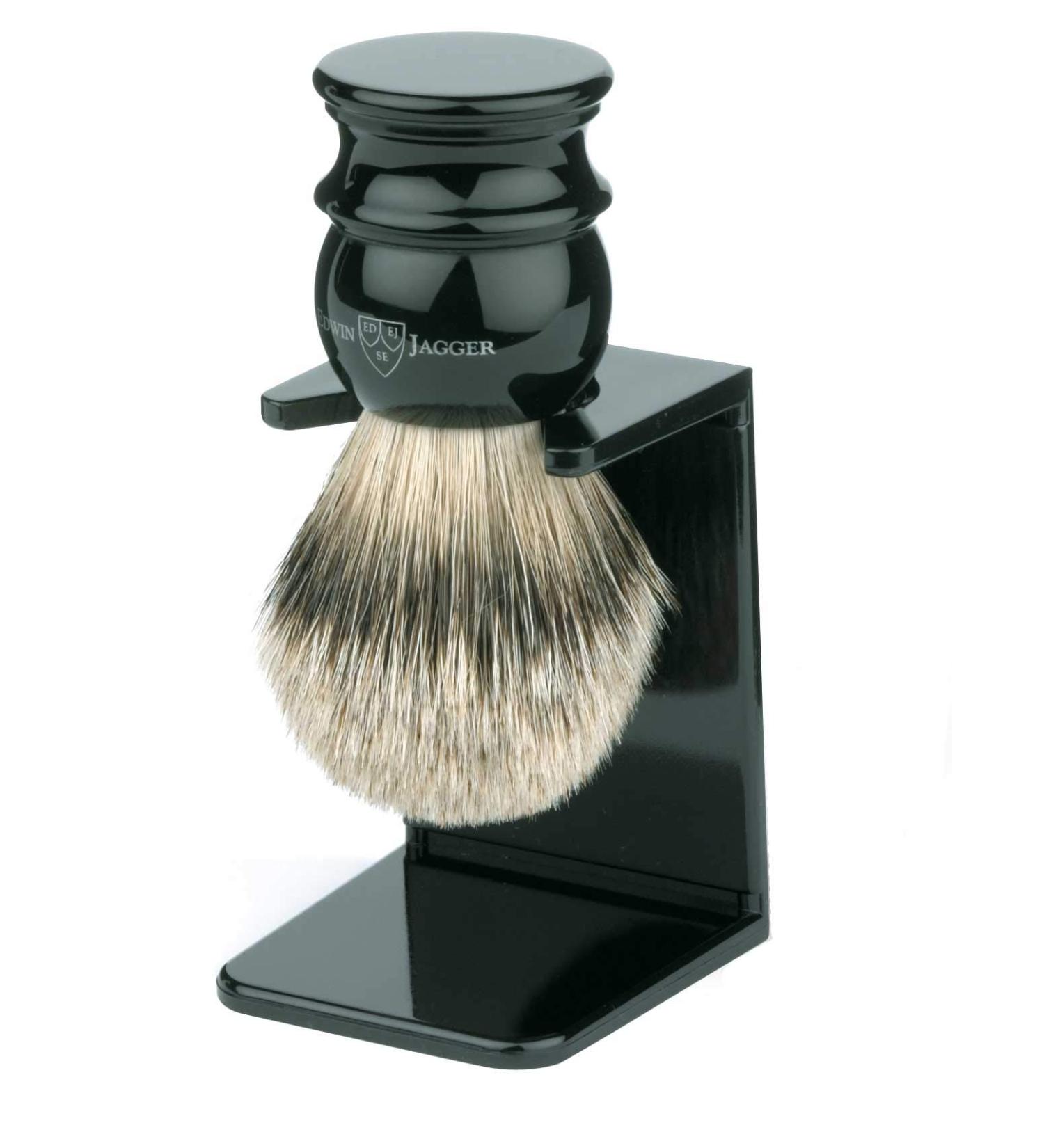 Premium Silver Tip Badger Shaving Brush with Stand - Best for Smooth Shaves | International Shipping Available - Buy Online on GoSupps.com