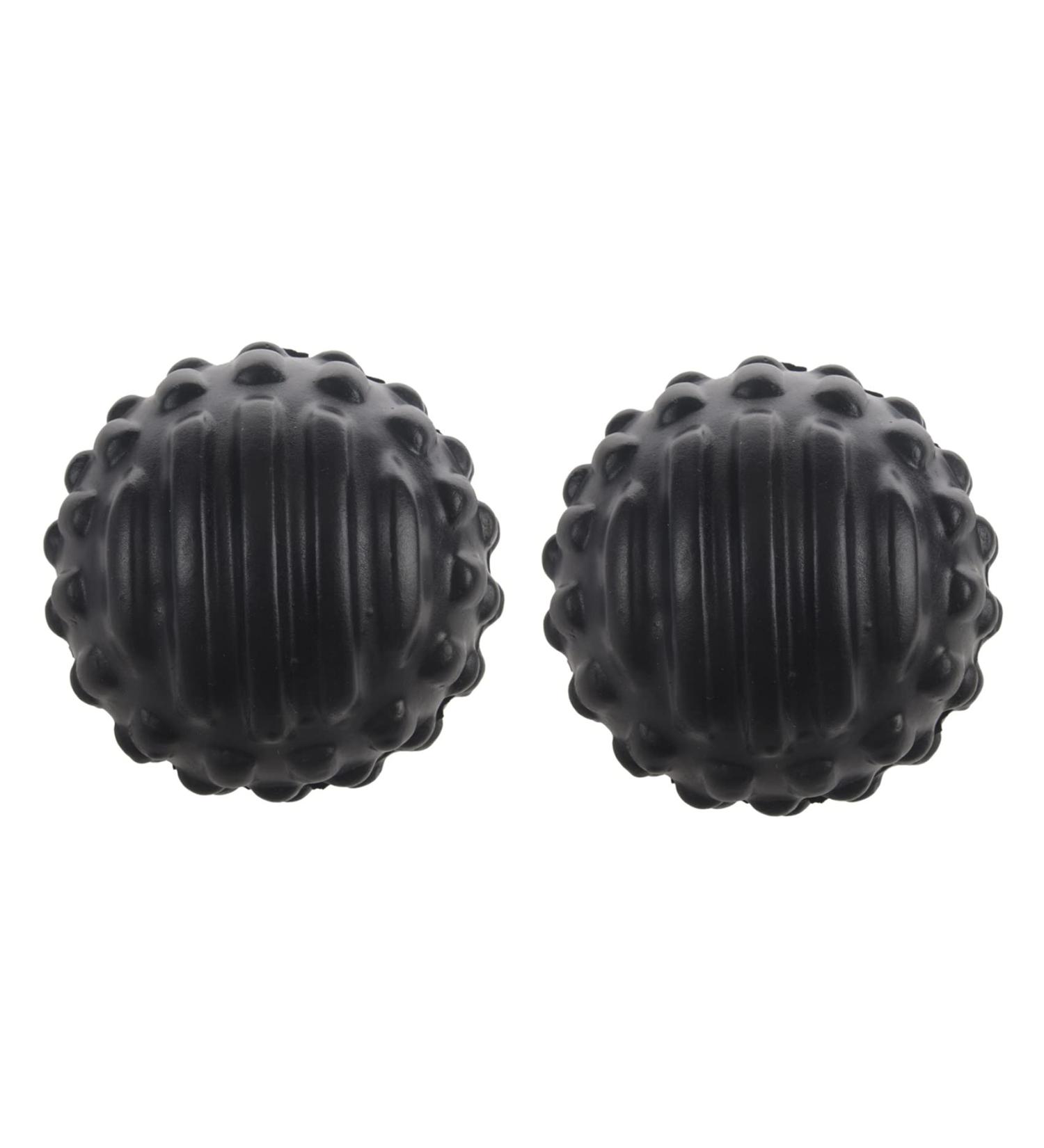 ZIUTPDAX 2X Pu Foam Shock Fascia Ball - Muscle Relaxation & Fitness Massage Ball - Black | Premium Quality for Pain Relief & Recovery - Buy Online on GoSupps.com