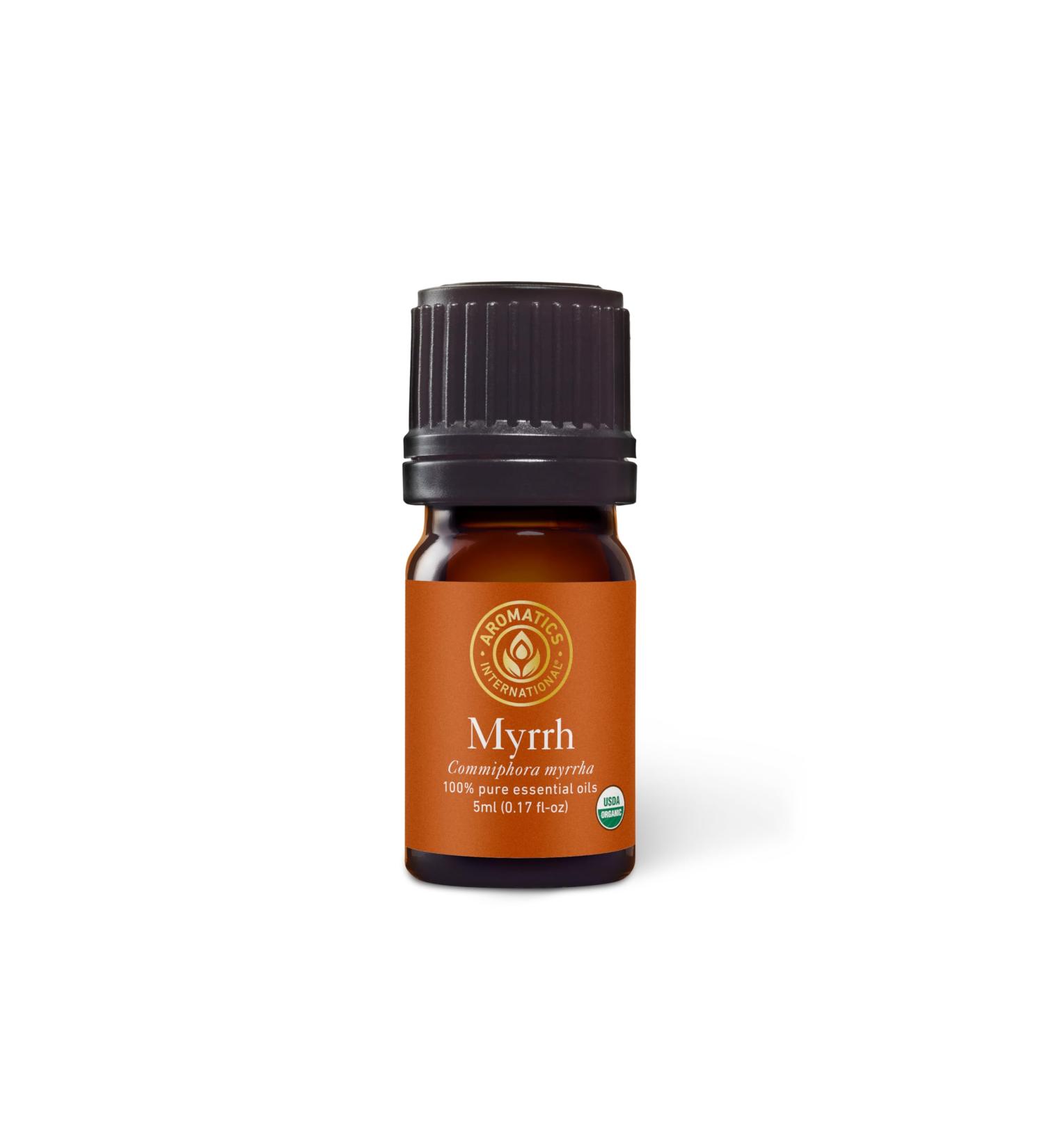 Aromatics International Premium Organic Myrrh Essential Oil 5ml | 100% Pure Essential Oil for Diffusion Aromatherapy & Wellness Use Myrrh 0.17 Fl Oz (Pack of 1) - Buy Online on GoSupps.com