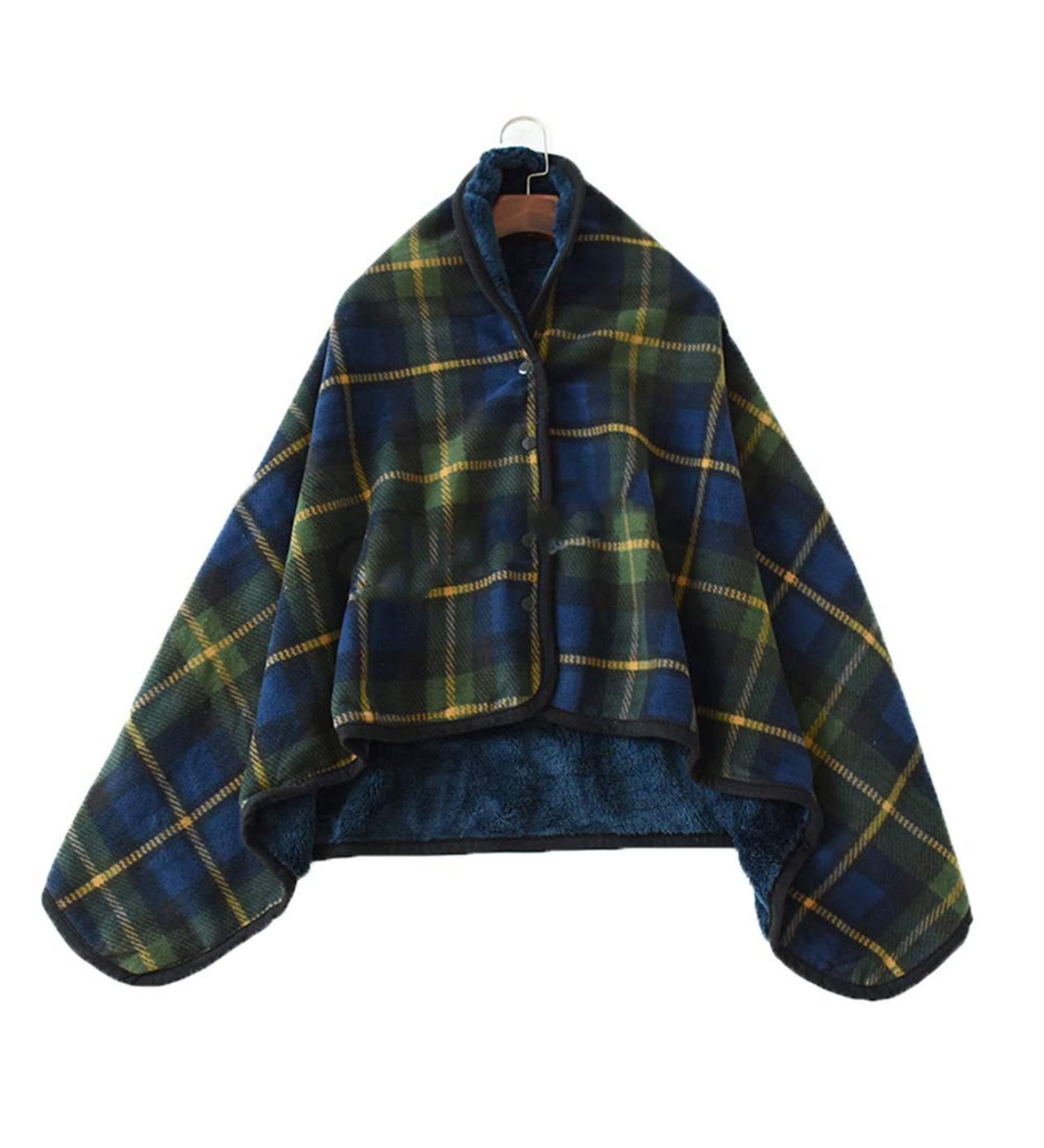 Old Man Shawl Shoulder Warm Blanket Wheelchair Blanket Multi Purpose Cloak Blanket Thickening Old Man Shawl Wheelchair Warm Lap Blankets Thickening White Yellow+green 125*70cm - Buy Online on GoSupps.com