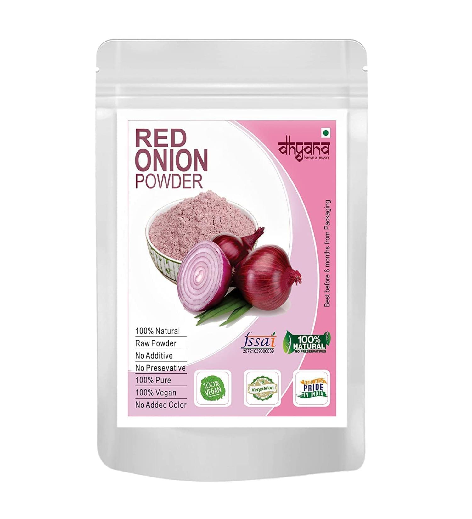 QURA Exim Dehydrated Red Onion Powder 1KG (500gm x 2 Pack) Kanda Powder - Buy Online on GoSupps.com