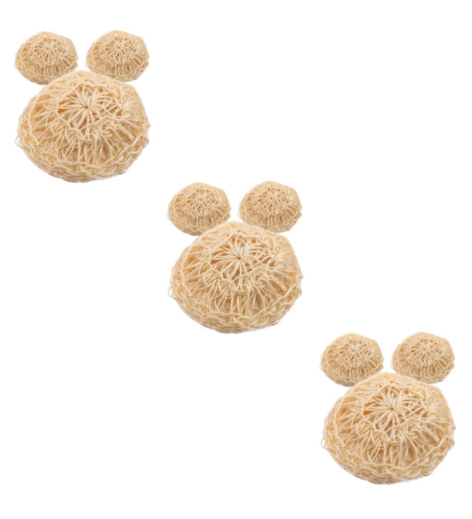 Angoily 9 PCS Portable Bath Balls & Scrubbers - Mesh Sponge Balls for Shower & Cleaning | Loofah & Sisal Body Scrubber - Buy Online on GoSupps.com