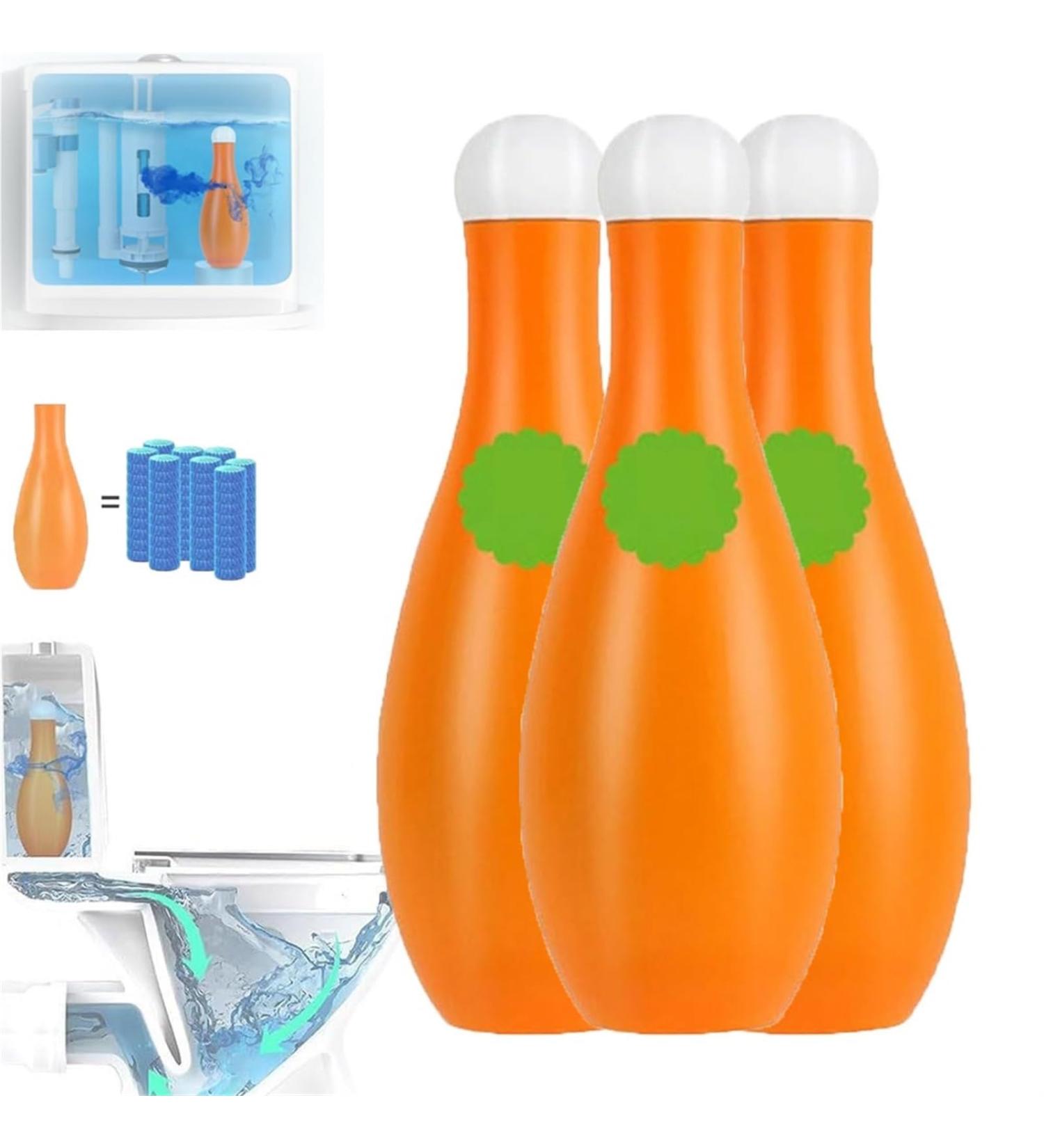 Bowling Blue Bubble Toilet Bowl Cleaner Bowling Toilet Cleaner Automatic Long-Lasting Toilet Bowl Cleaner in Bottle Toilet Cleaner for Cistern (Color : 3pc) - Buy Online on GoSupps.com