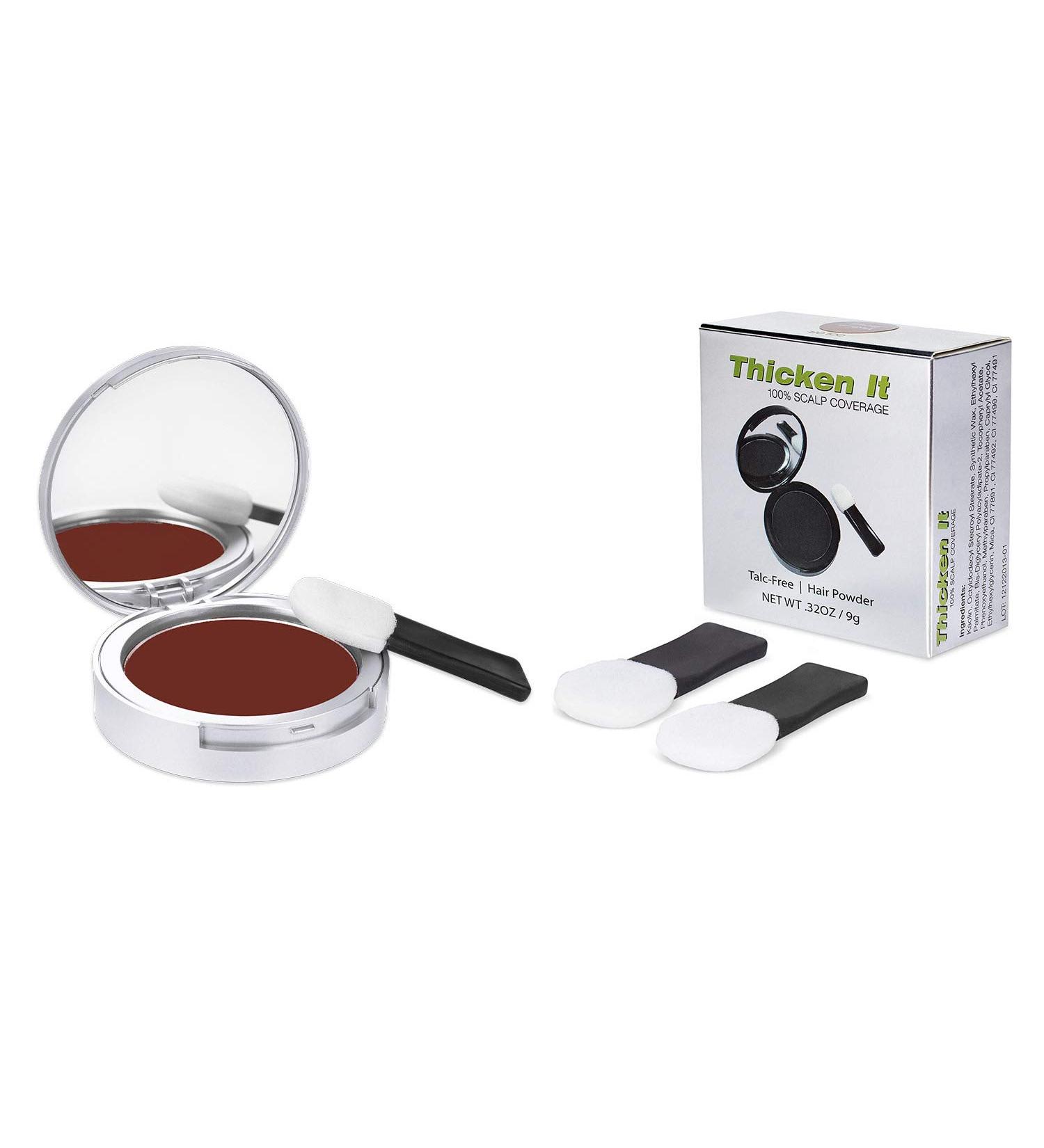 Thicken It 100% Scalp Coverage Hair Powder - RED - Talc-Free 0.32 oz | Water Resistant Hair Loss Concealer for Men & Women | Naturally Thicker Than Hair Fibers - Buy Online on GoSupps.com