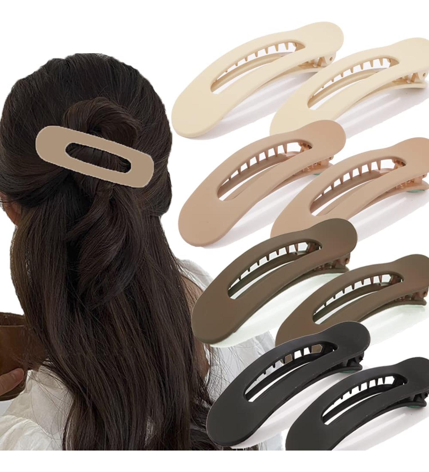 Large Duck Billed Hair Clips - 8 Pack Alligator Hair Barrettes for Women - Matte Finish Styling Accessories - Buy Online on GoSupps.com