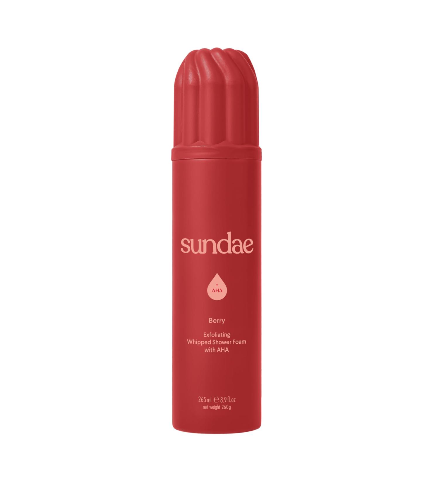 Buy Sundae Exfoliating Whipped Shower Foam - Berry Foaming Body Wash 8.9 fl oz | International Shipping Available - Buy Online on GoSupps.com