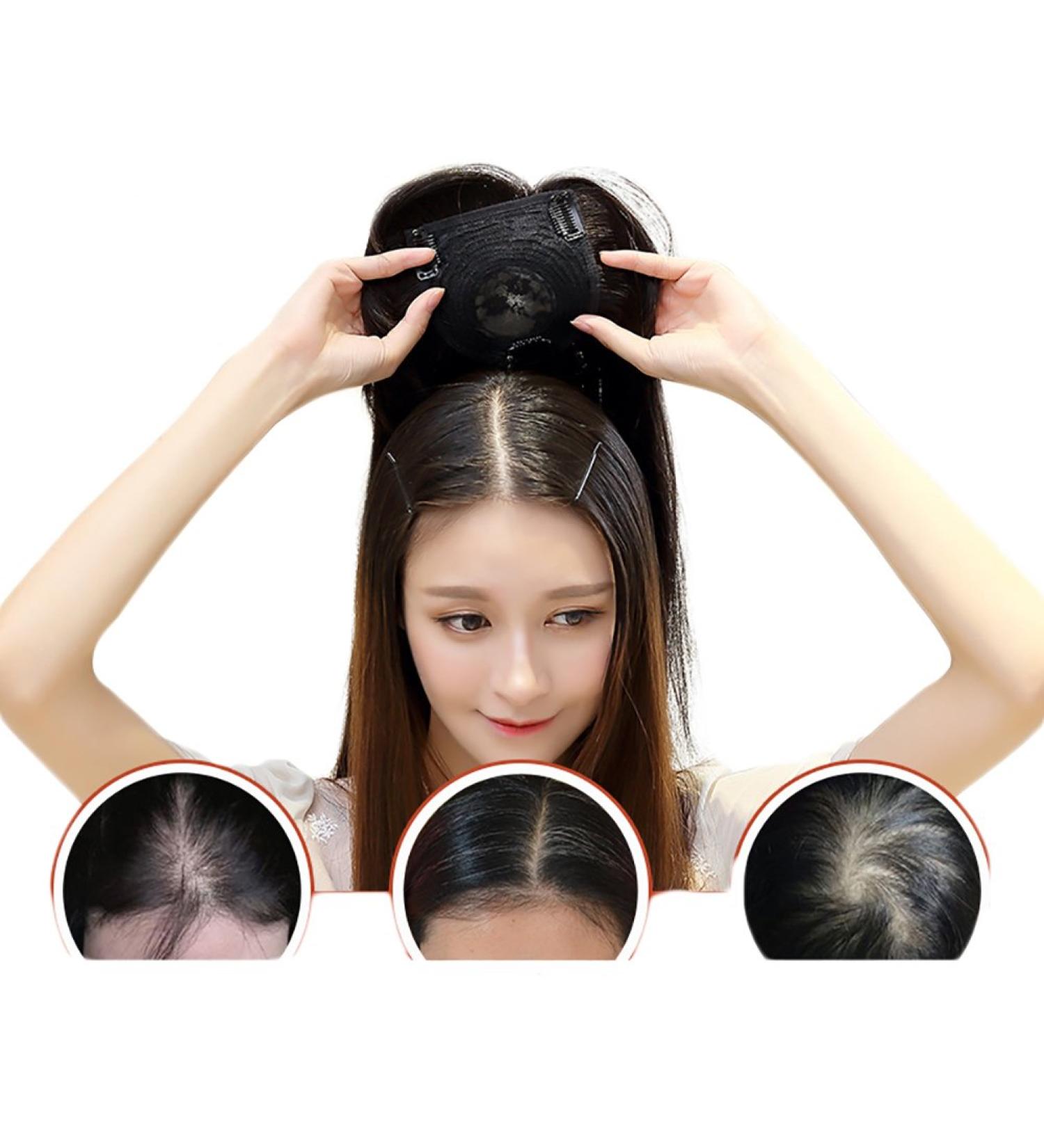 Buy Human Hair Toupee with Side Bangs for Women - 12 Inch Chestnut Brown Wig for Thinning Hair - International Shipping Available - Buy Online on GoSupps.com