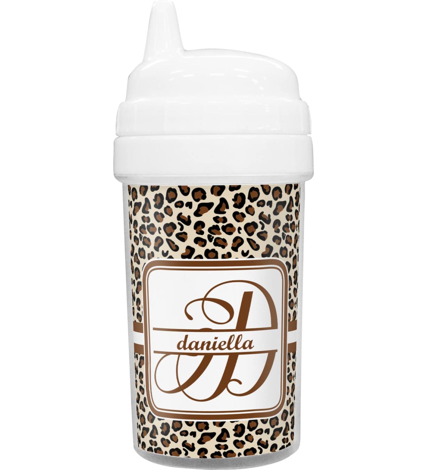 RNK Shops Leopard Print Toddler Sippy Cup (Personalized)