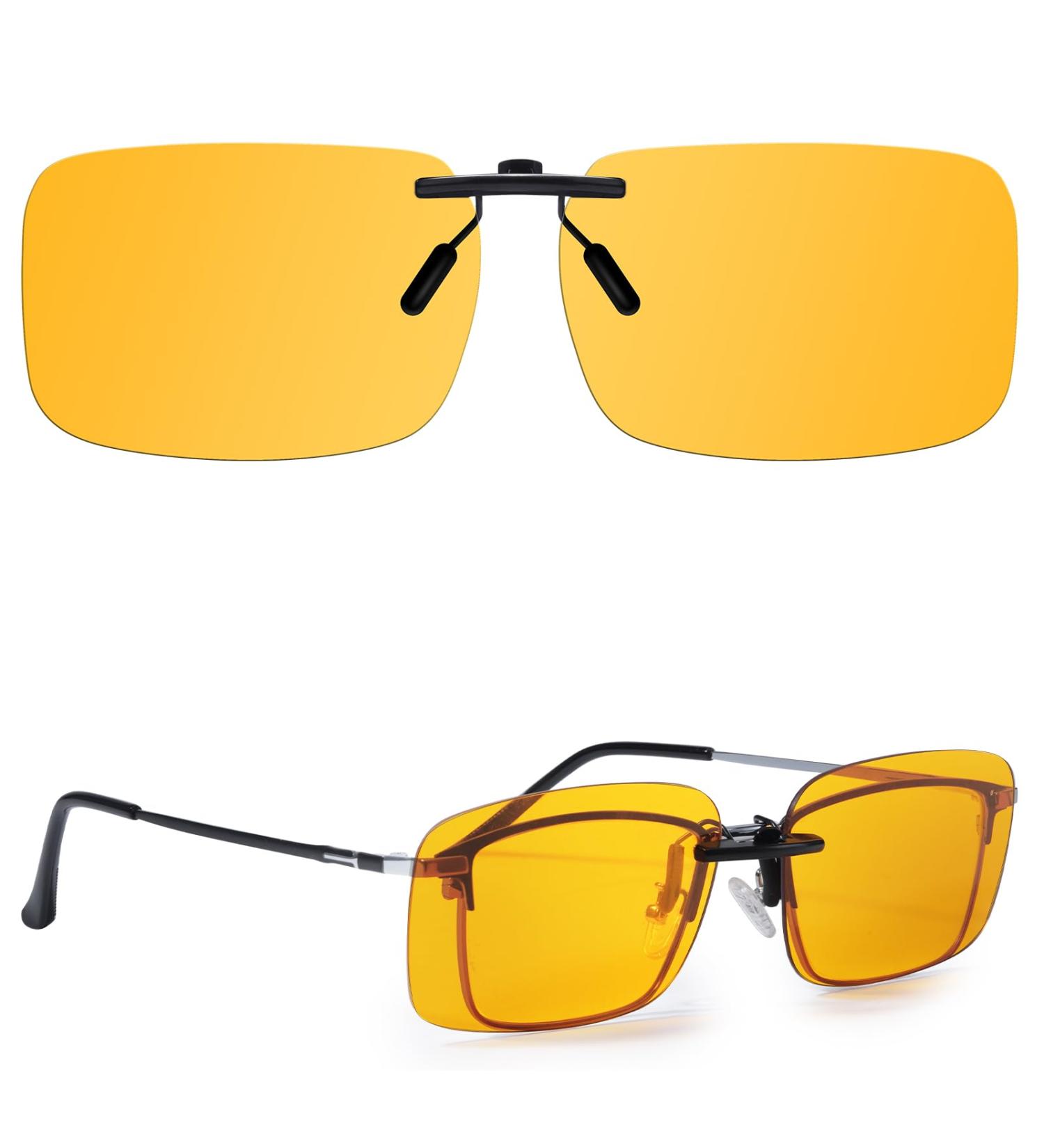 Xfeel Clip On Blue Light Blocking Glasses | Fit Over Prescription Glasses for Men & Women | Ideal for Computer TV and Gaming - Buy Online on GoSupps.com