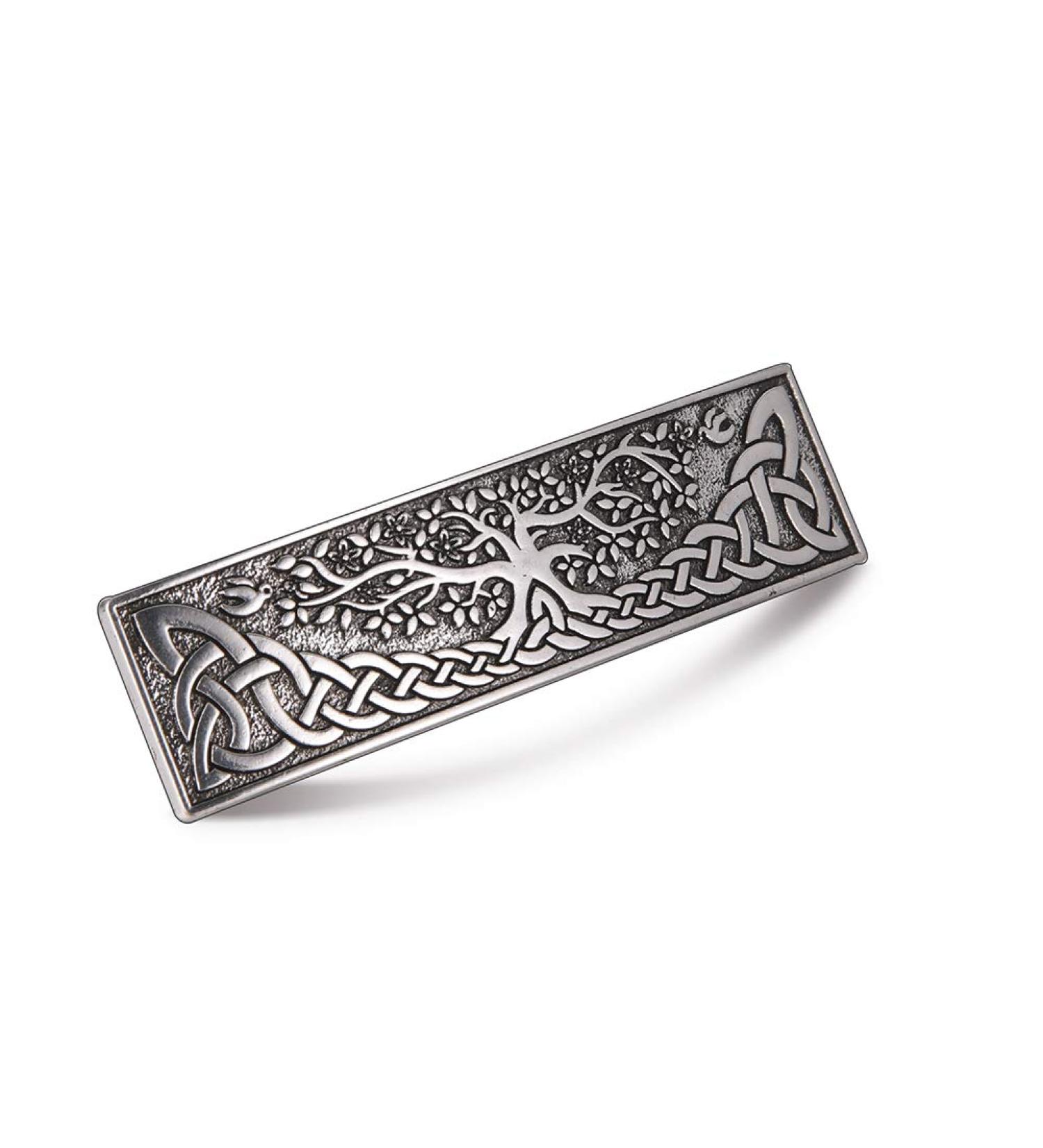 Amaxer Vintage Viking Barrettes for Women - Celtic Nordic Odin's Raven Hair Clips - Silver Tree of Life Design - Hair Styling Accessories - Buy Online on GoSupps.com